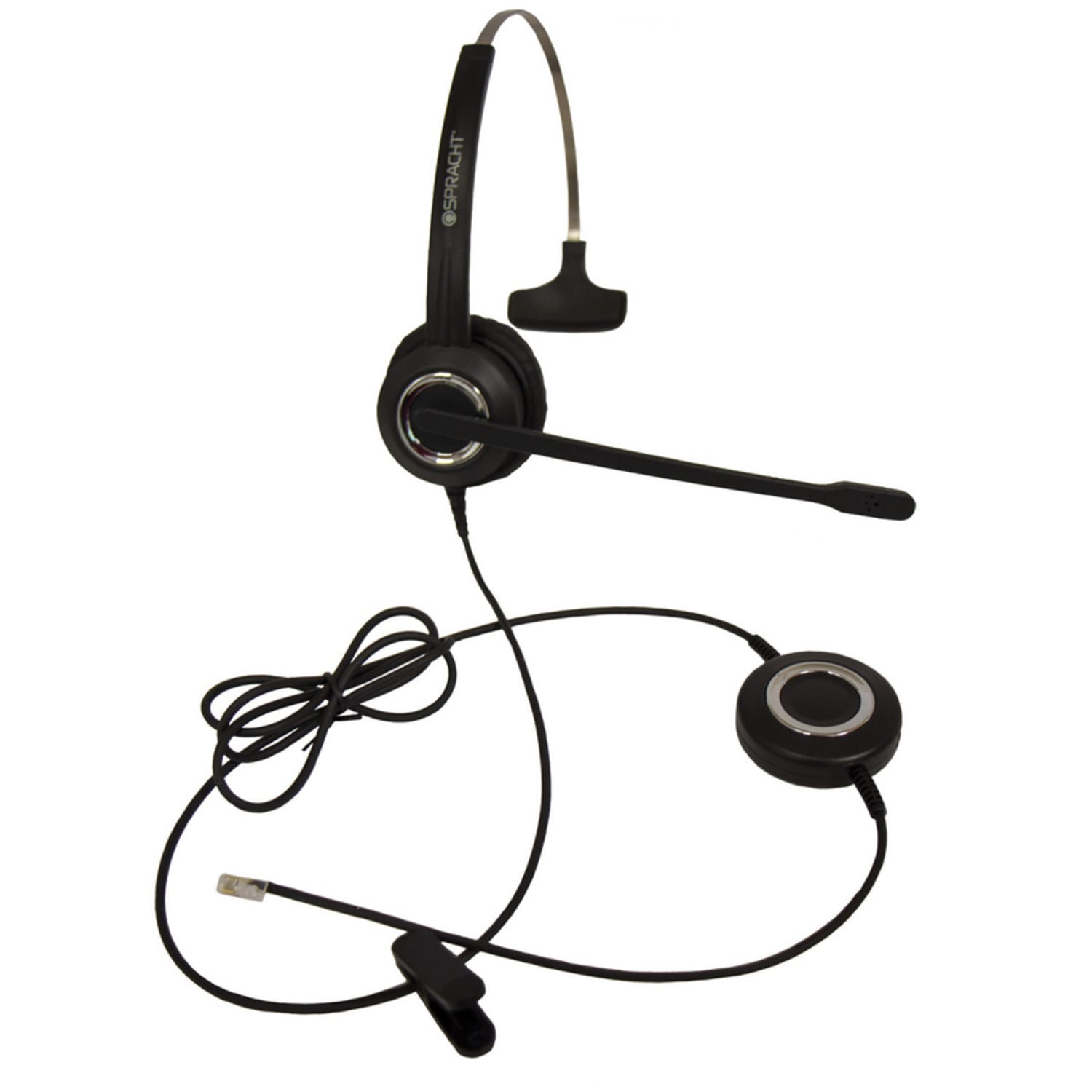 Spracht ZUMRJ9M Headset - Mono - RJ-9 - Wired - Over-the-head - Monaural - Image 3