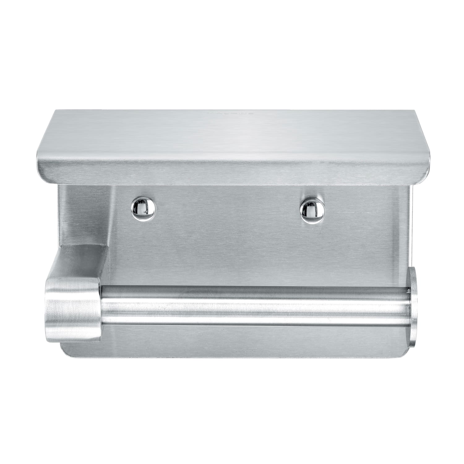Alpine Single Toilet Paper Holders With Shelf Storage Racks, 3-15/16in x 5-1/2in x 3-13/16in, Silver, Pack Of 2 Holders - Image 5