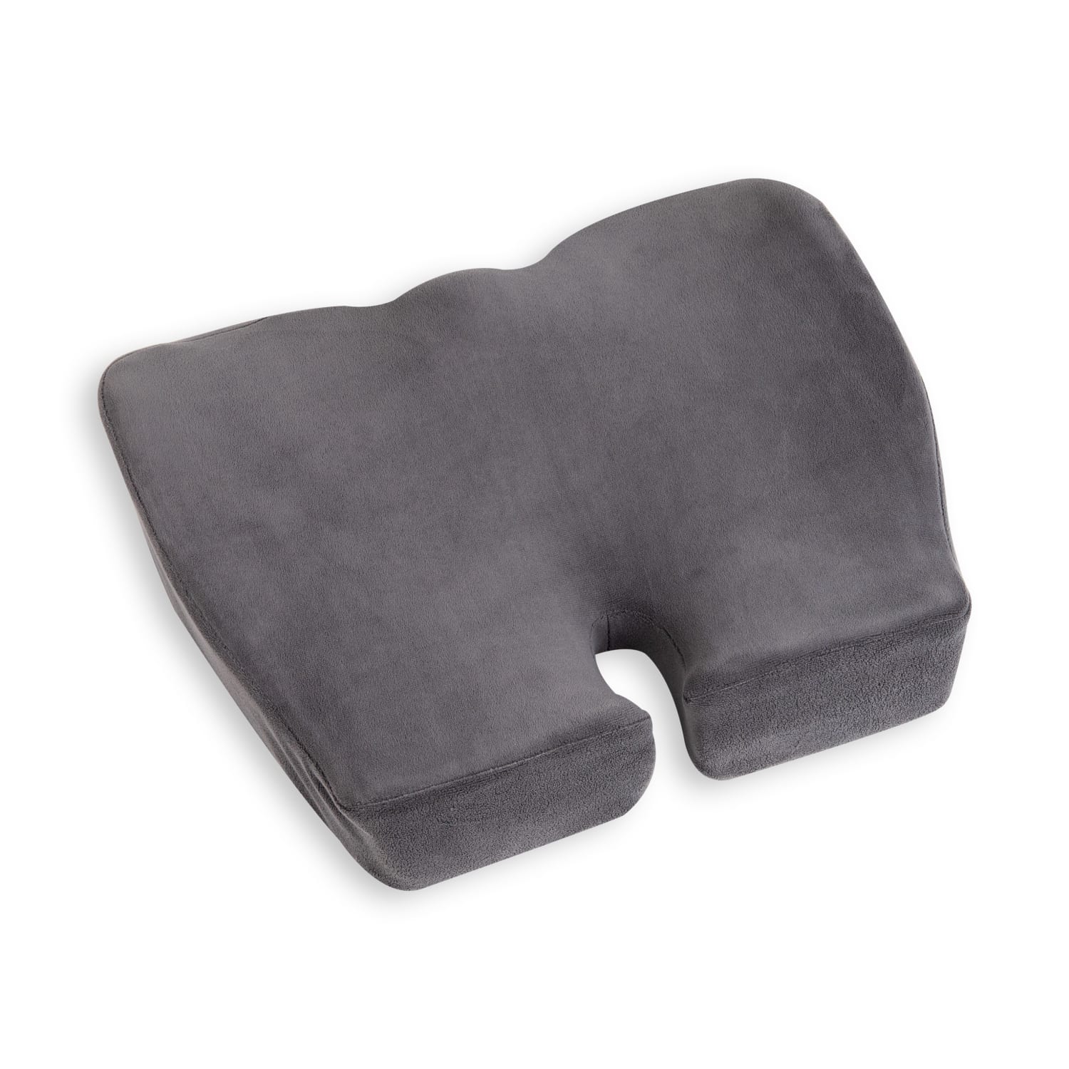 Mind Reader Ergonomic Pressure Relief Seat Cushion, Memory Foam, 4inH x 16-3/4inW x 18inL, Gray - Image 3