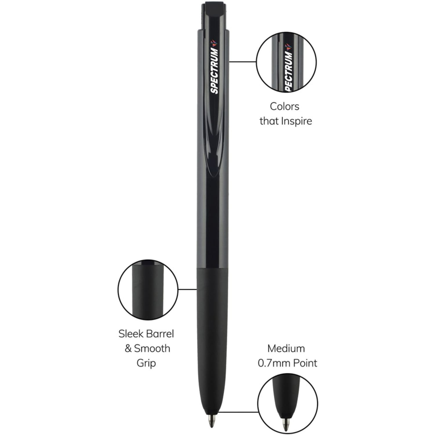 Uni-Ball Spectrum Gel Pens, Pack Of 4, Medium Point, 0.7 mm, Assorted Colors - Image 4