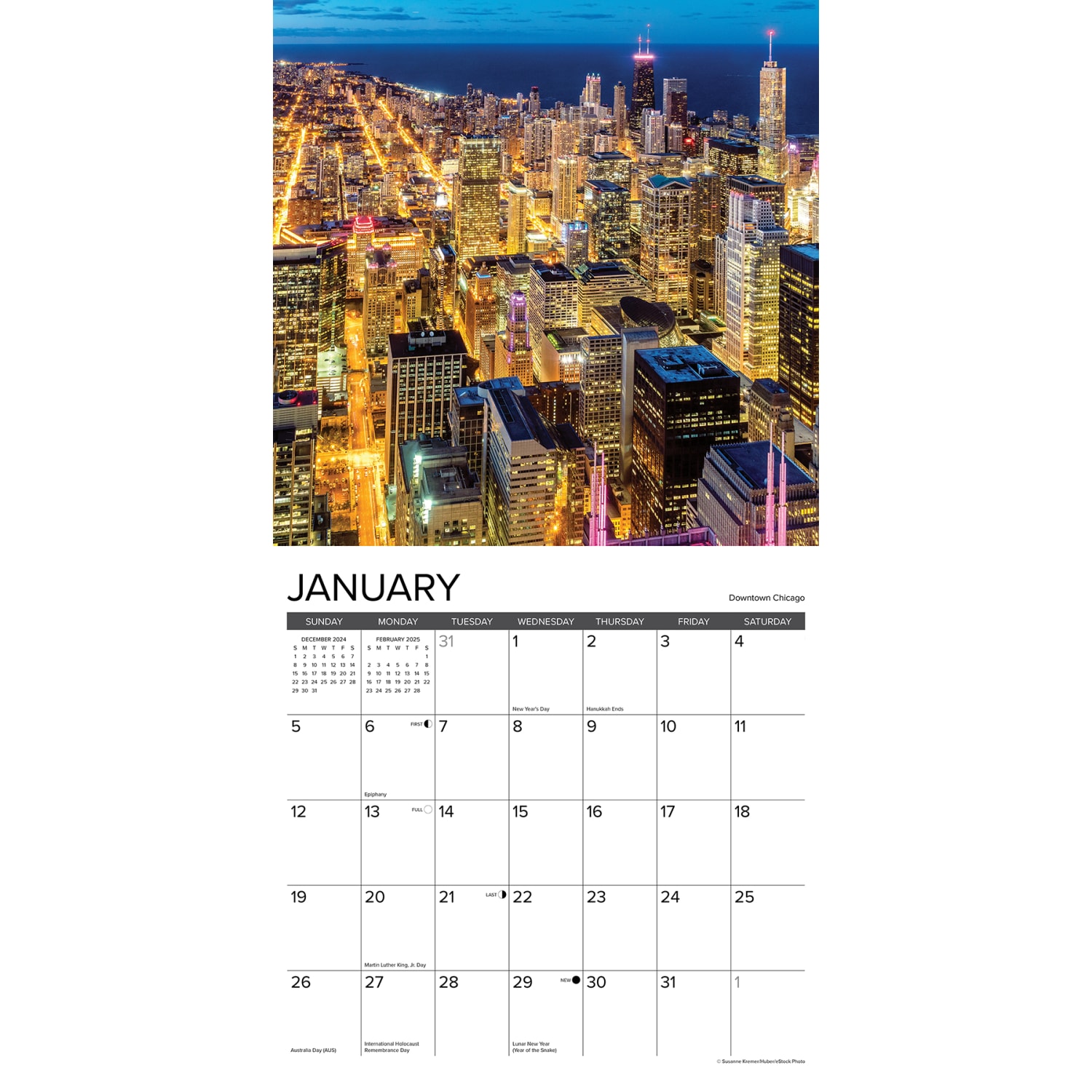 2025 Willow Creek Press Monthly Wall Calendar, 12in x 12in, Travel, January To December 2025 - Image 3