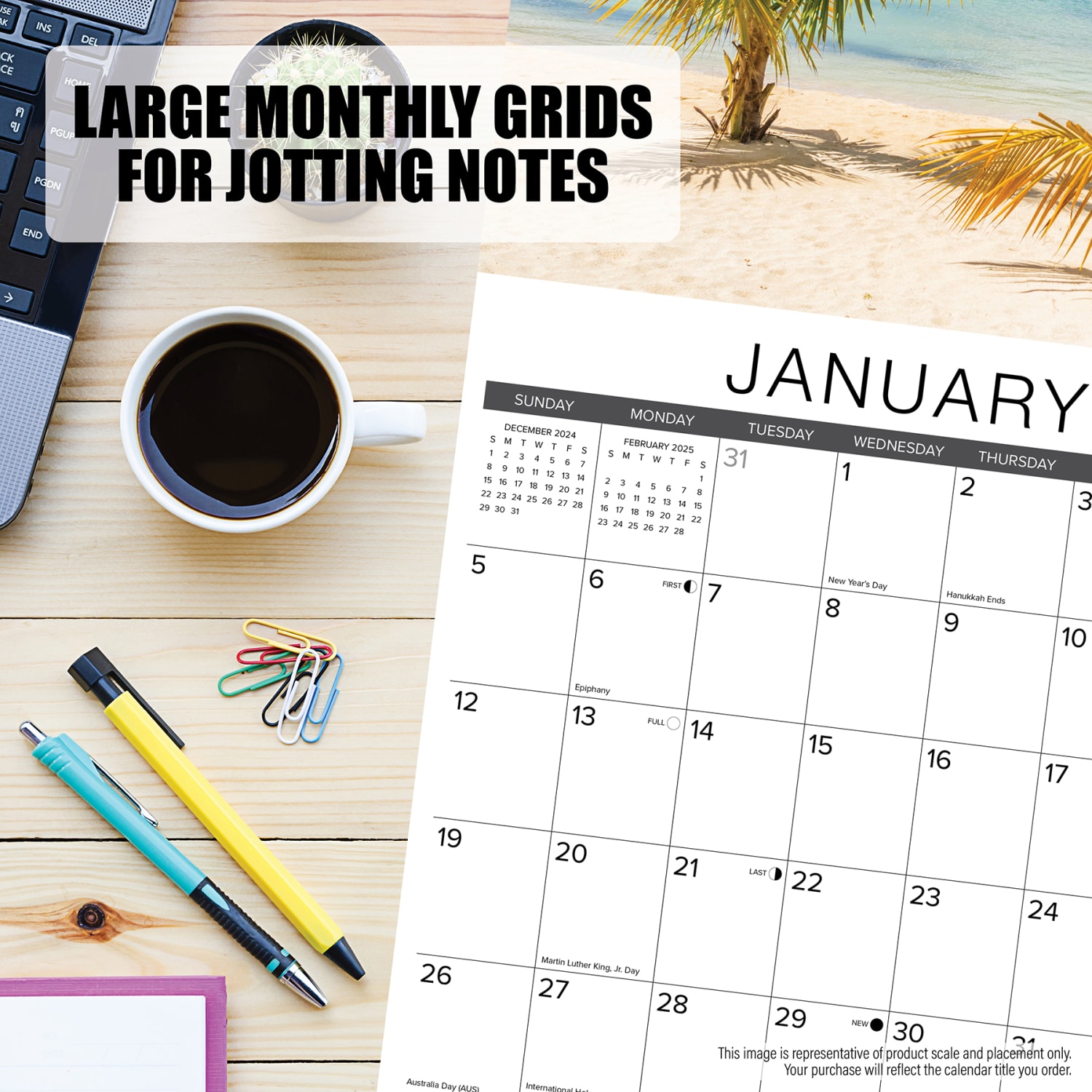 2025 Willow Creek Press Monthly Wall Calendar, 12in x 12in, Travel, January To December 2025 - Image 4