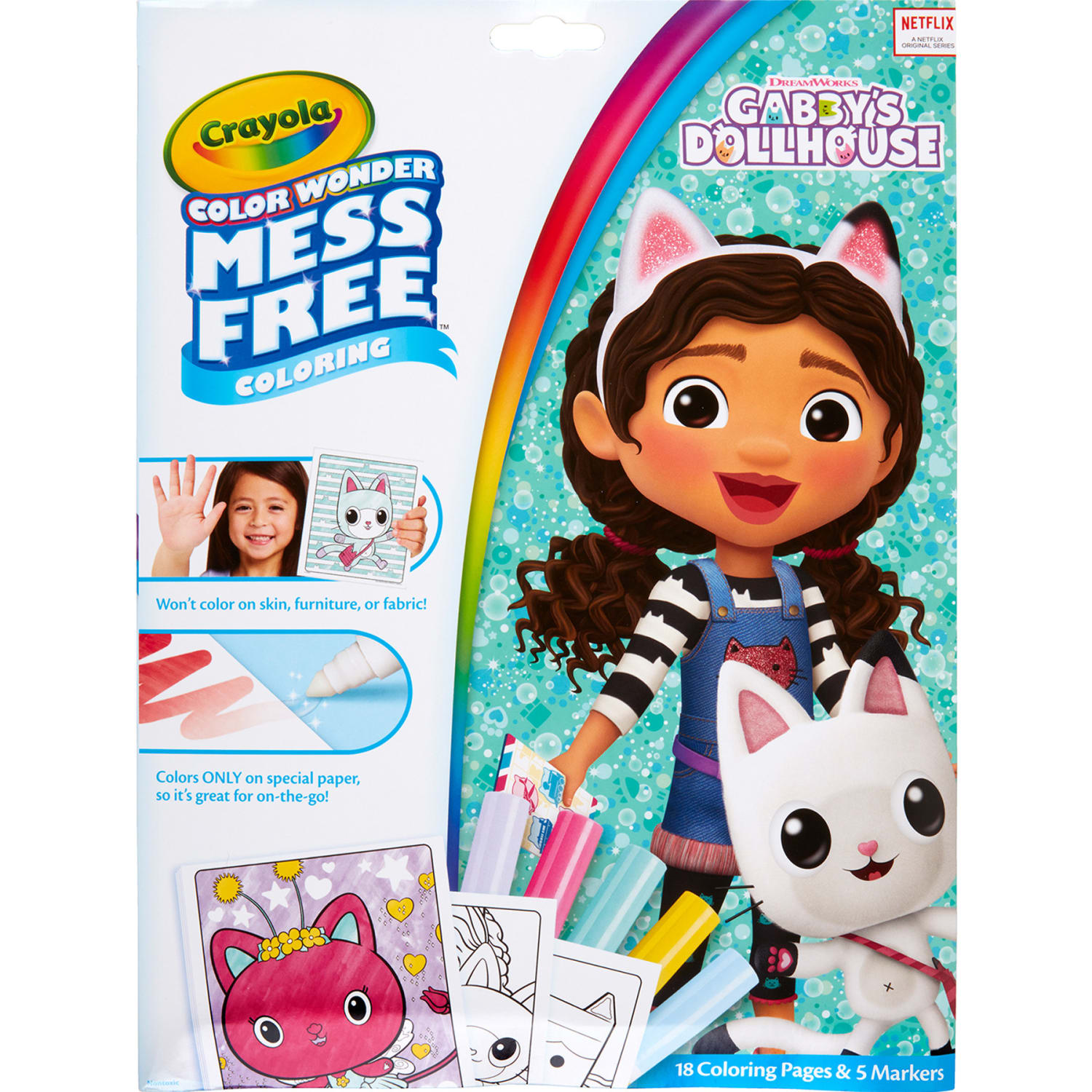 Crayola Color Wonder Coloring Pad & Markers, Gabby's Dollhouse, Pack Of 2 Sets - Image 4