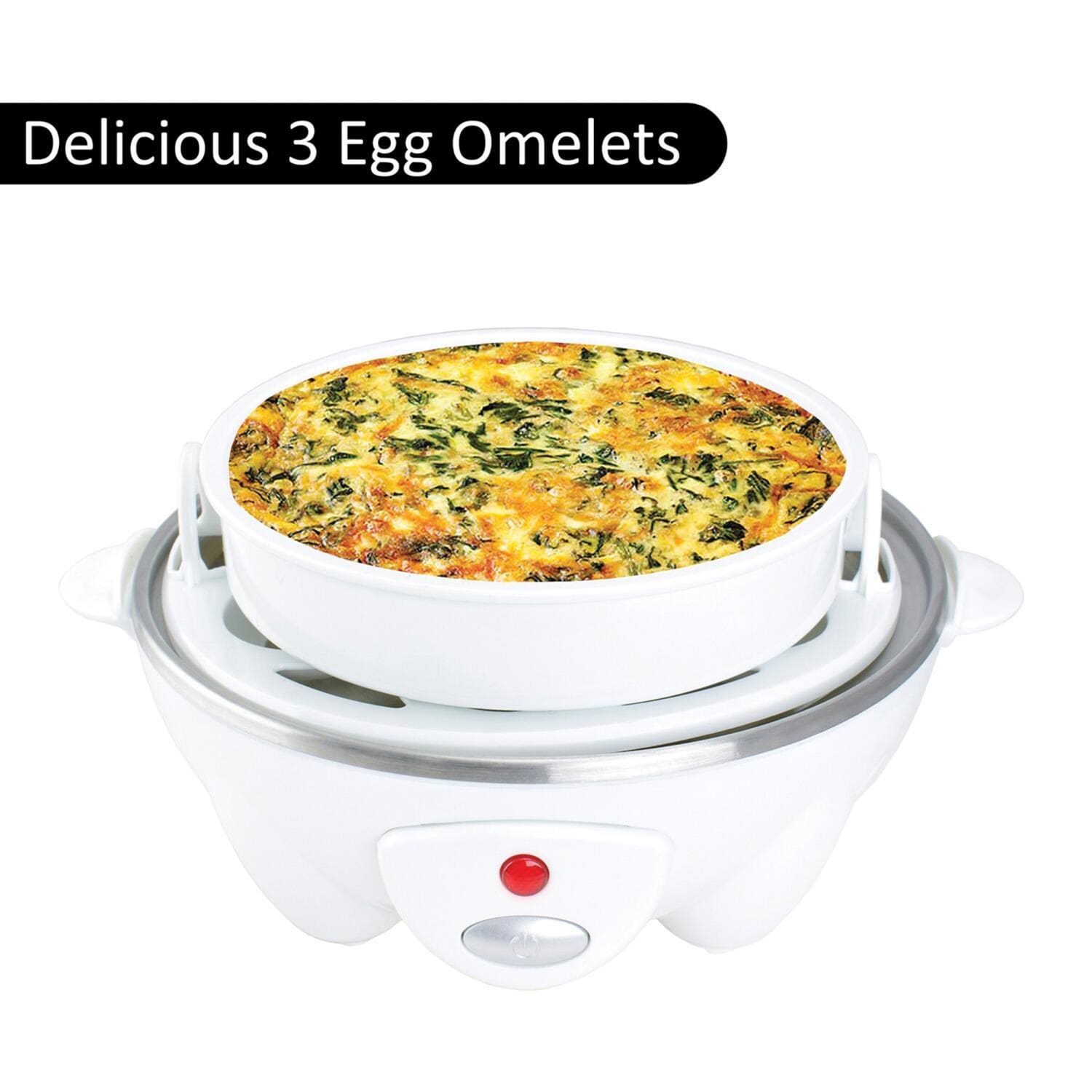 Brentwood Electric 7-Egg Cooker With Auto Shutoff, White - Image 3