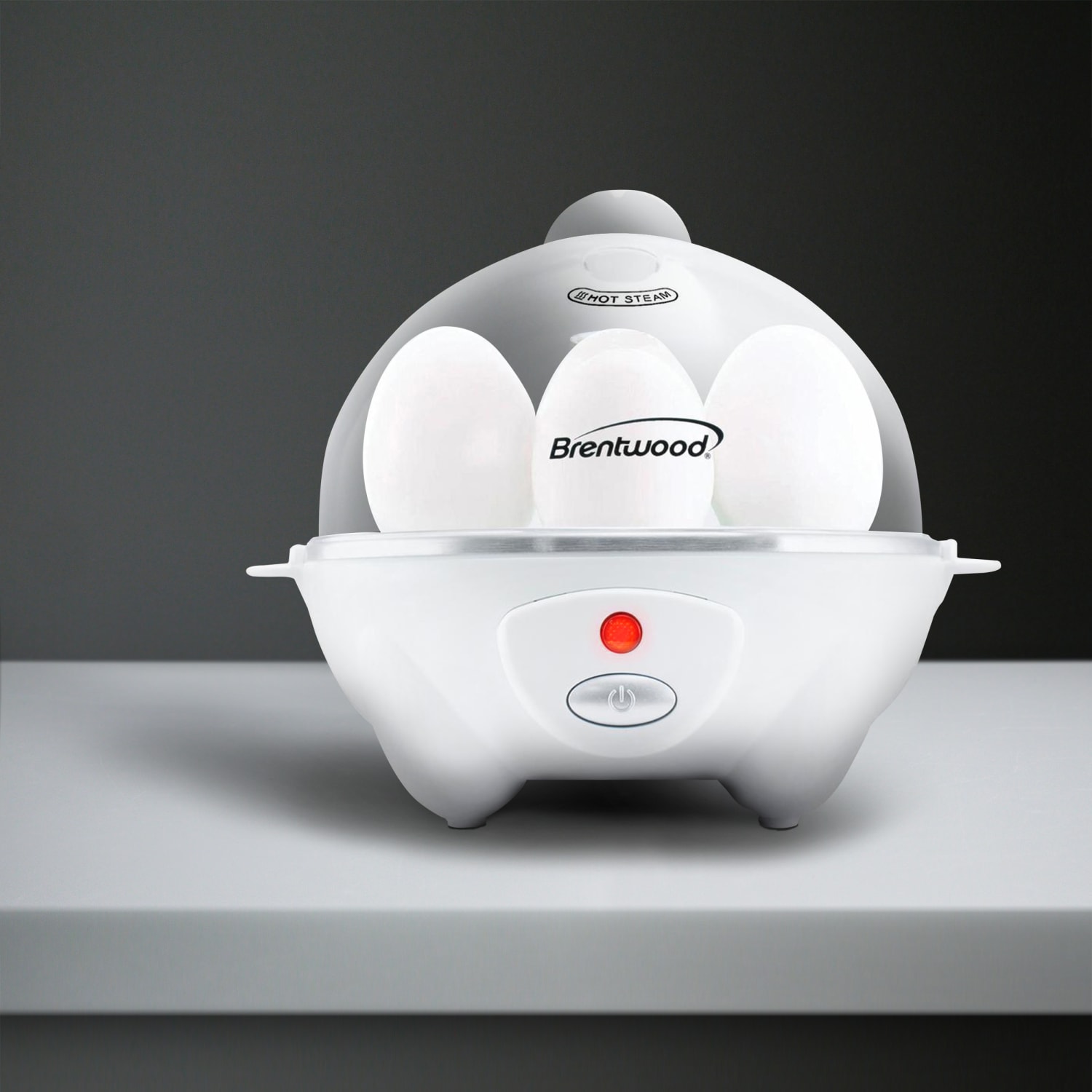 Brentwood Electric 7-Egg Cooker With Auto Shutoff, White - Image 6