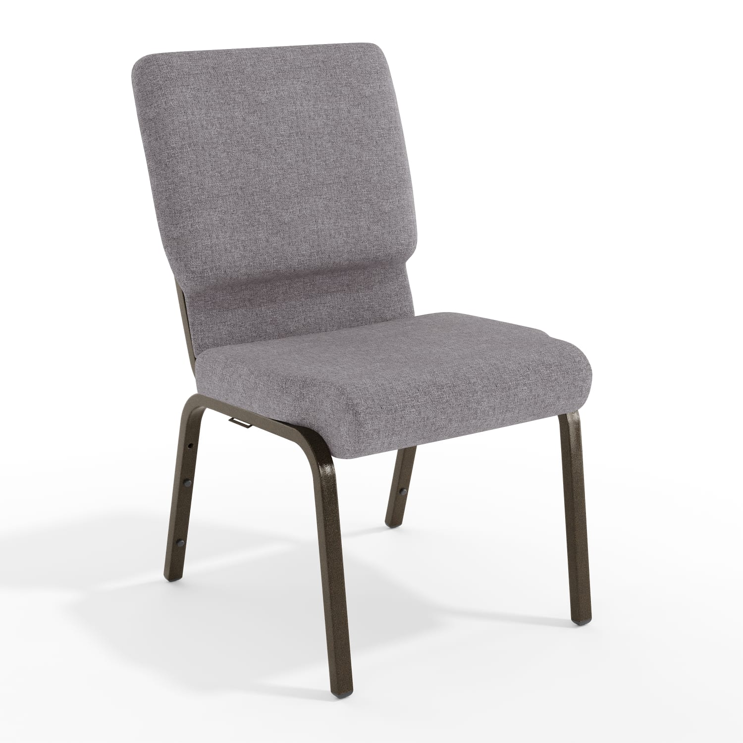 Flash Furniture HERCULES Series Stacking Church Chair, Gray/Gold Vein