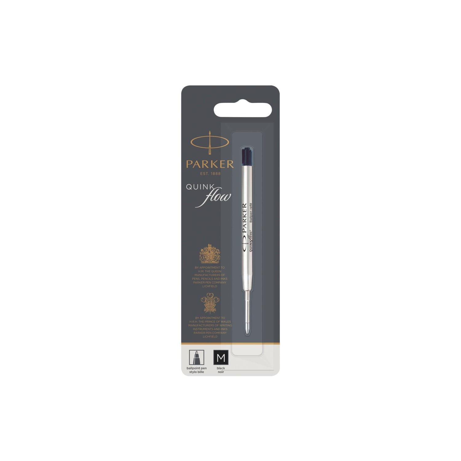Parker QUINKflow - Refill - black - medium