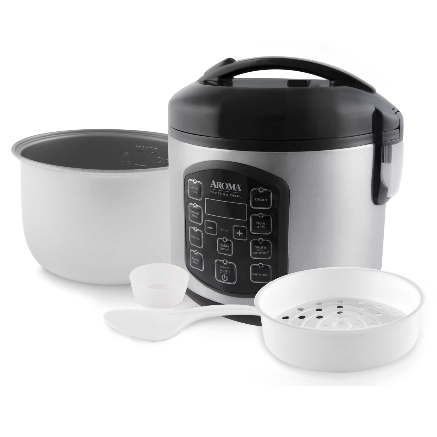 Aroma ARC-954SBD 8-Cup Digital Rice Cooker, Silver - Image 4