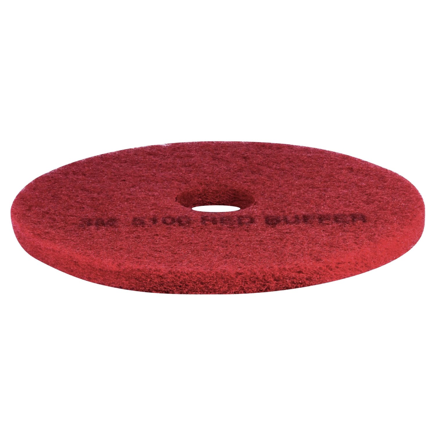 3M 5100 Buffer Floor Pads, 13in Diameter, Red, Case Of 5 - Image 4