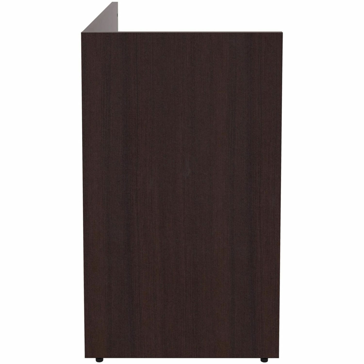 Lorell 42inW Reception Desk Return, Espresso - Image 4