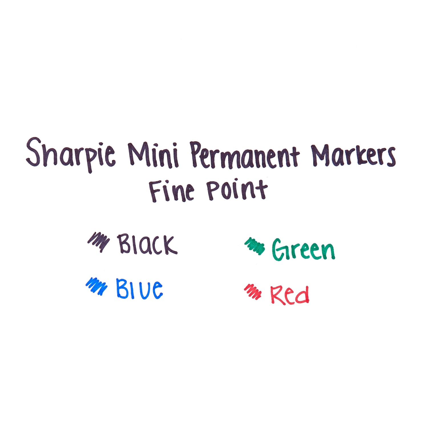Sharpie Mini Fine-Point Permanent Markers, Assorted Business Colors, Pack Of 4 Markers - Image 5