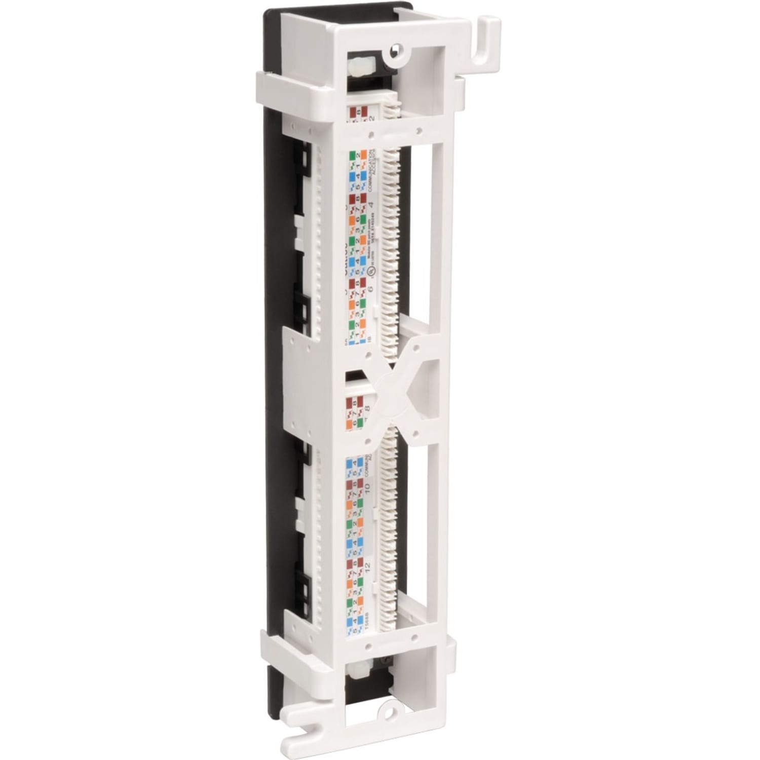 Eaton Tripp Lite Series 12-Port Cat6/Cat5 Wall-Mount Vertical 110 Patch Panel, TAA - 12 x RJ-45 - Image 3