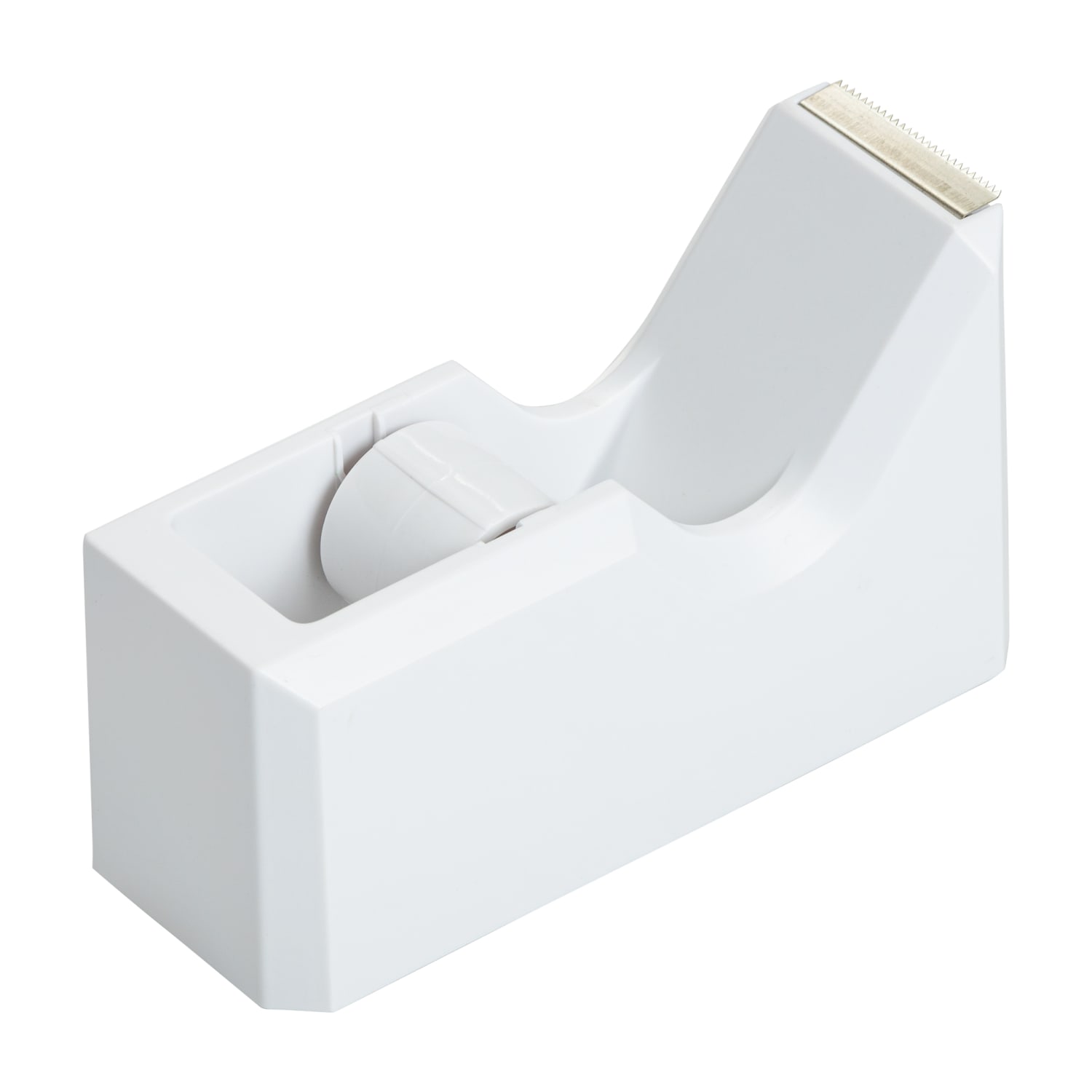 JAM Paper Plastic Tape Dispenser, 4-1/2inH x 2-1/2inW x 1-3/4inD, White - Image 4