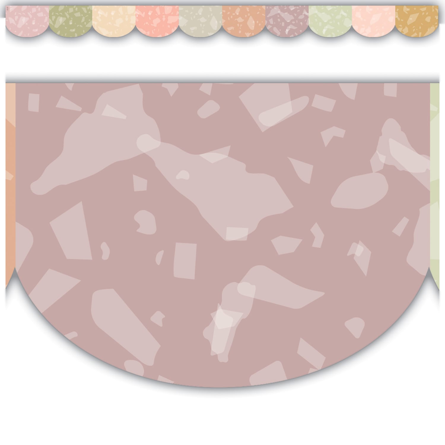 Teacher Created Resources Scalloped Border Trim Packs, 35', Terrazzo Tones, Set Of 6 Packs - Image 4