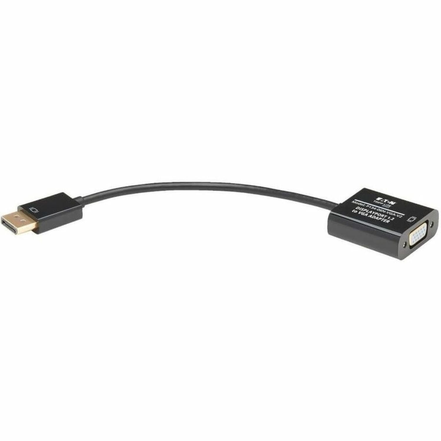 Tripp Lite 6in DisplayPort to VGA Adapter Active Converter DP to VGA M/F DPort 1.2 6 - 6 - 1x DisplayPort Male Digital Video - P13406NVGAV2 - Image 6