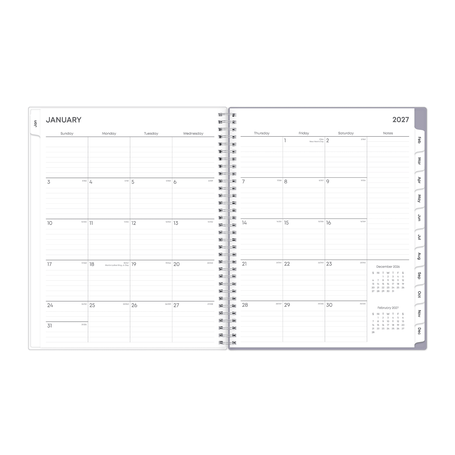 2027 Blue Sky Laila Weekly/Monthly Planning Calendar, 8.5x11, 0%, CYO, Jan-Dec, RY27 - Image 4