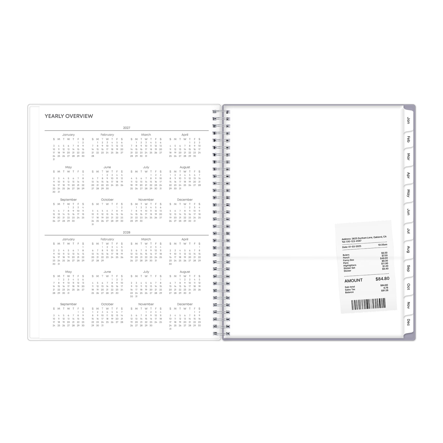 2027 Blue Sky Laila Weekly/Monthly Planning Calendar, 8.5x11, 0%, CYO, Jan-Dec, RY27 - Image 5