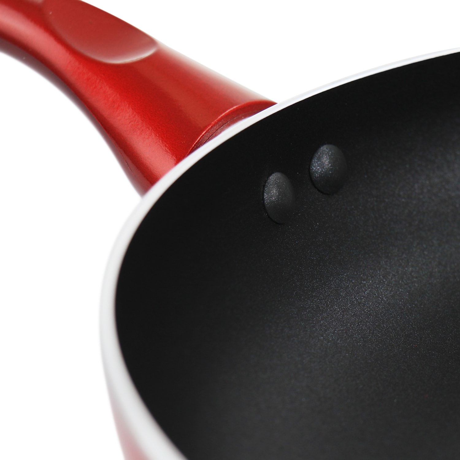 Better Chef Gourmet Metallic Non-Stick Fry Pan, 12in, Red - Image 6