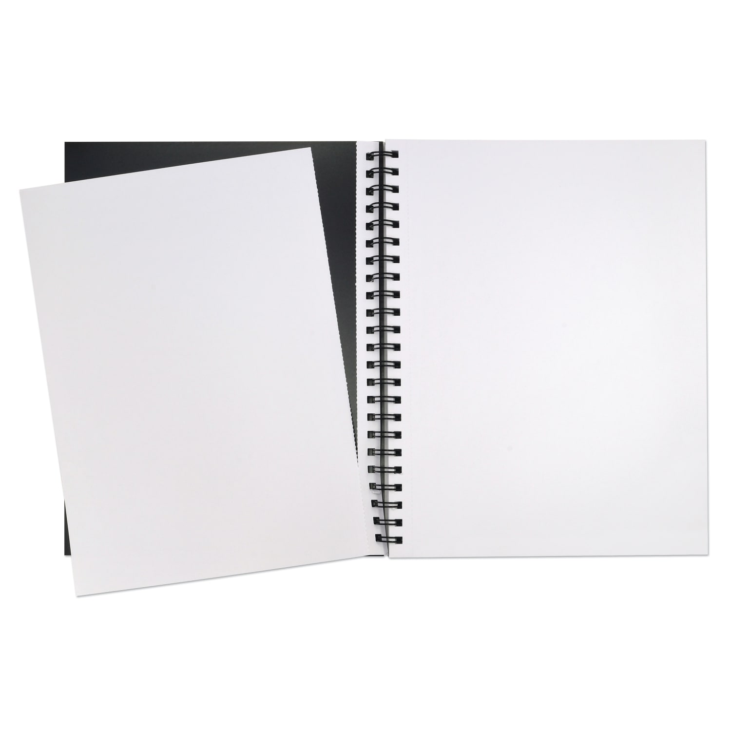 UCreate Heavyweight Sketch Book, 12in x 9in, Unruled, 75 Sheets, Black - Image 5