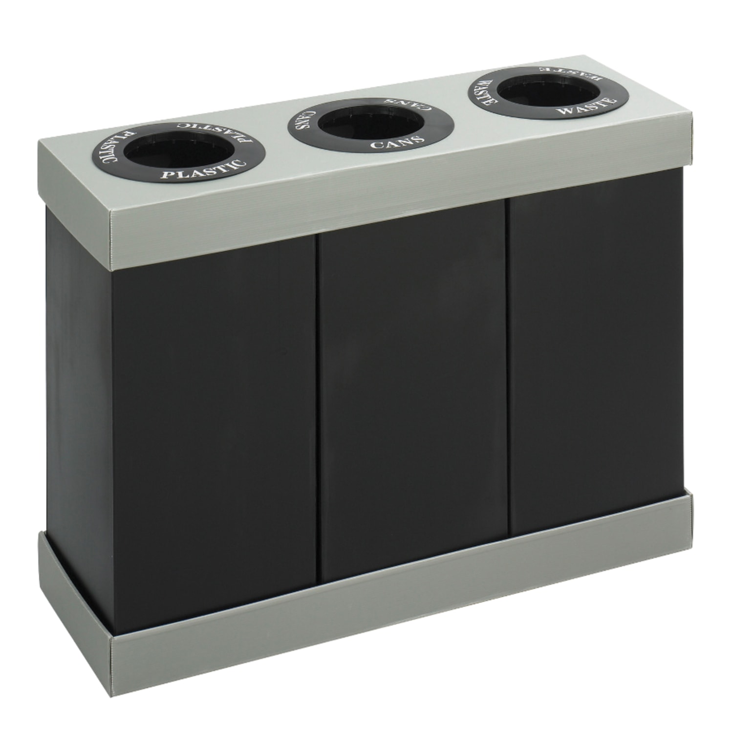 Safco 3-Bin Recycling Center