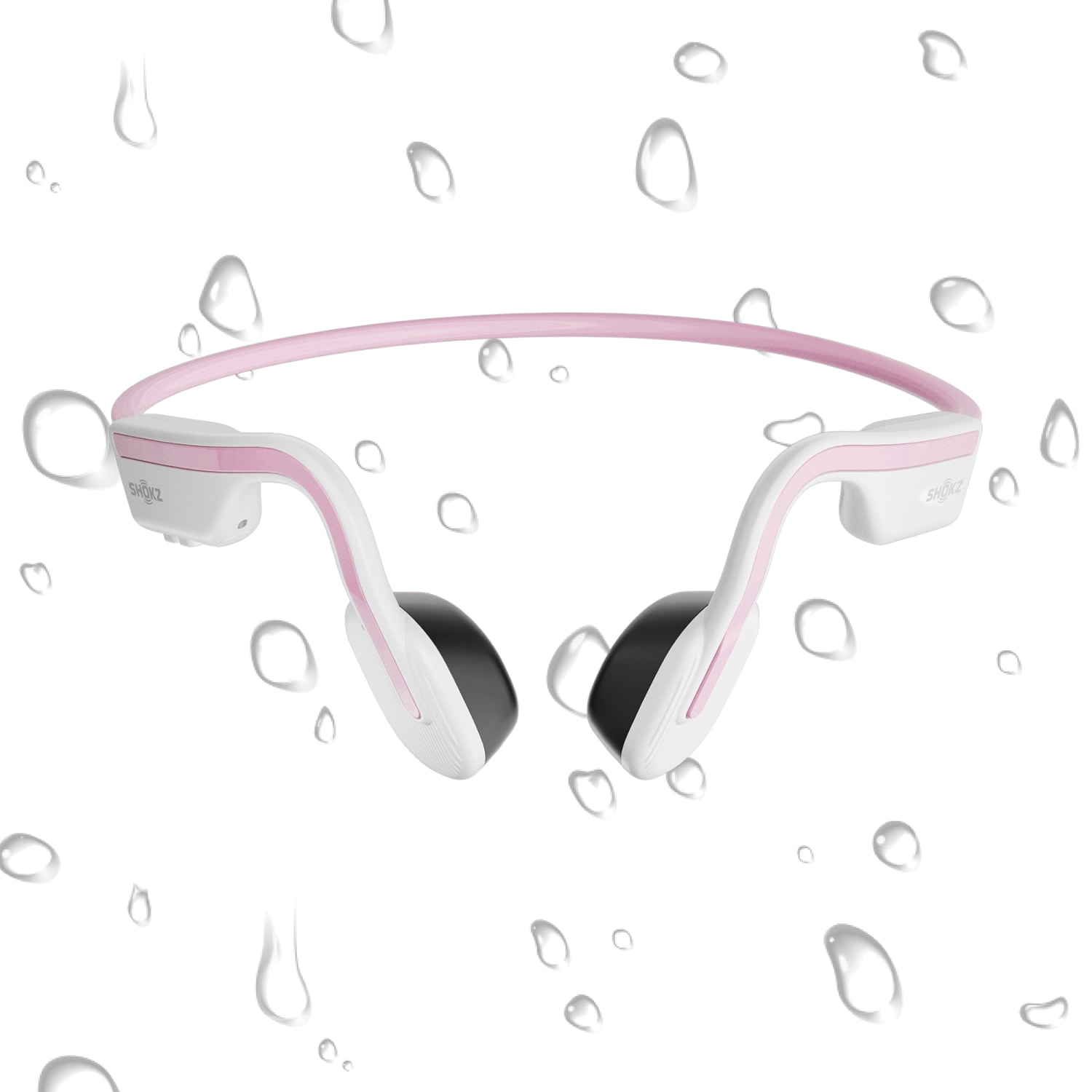 Shokz OpenMove Behind The Ear Headphones With Mic And Bluetooth, Pink - Image 5