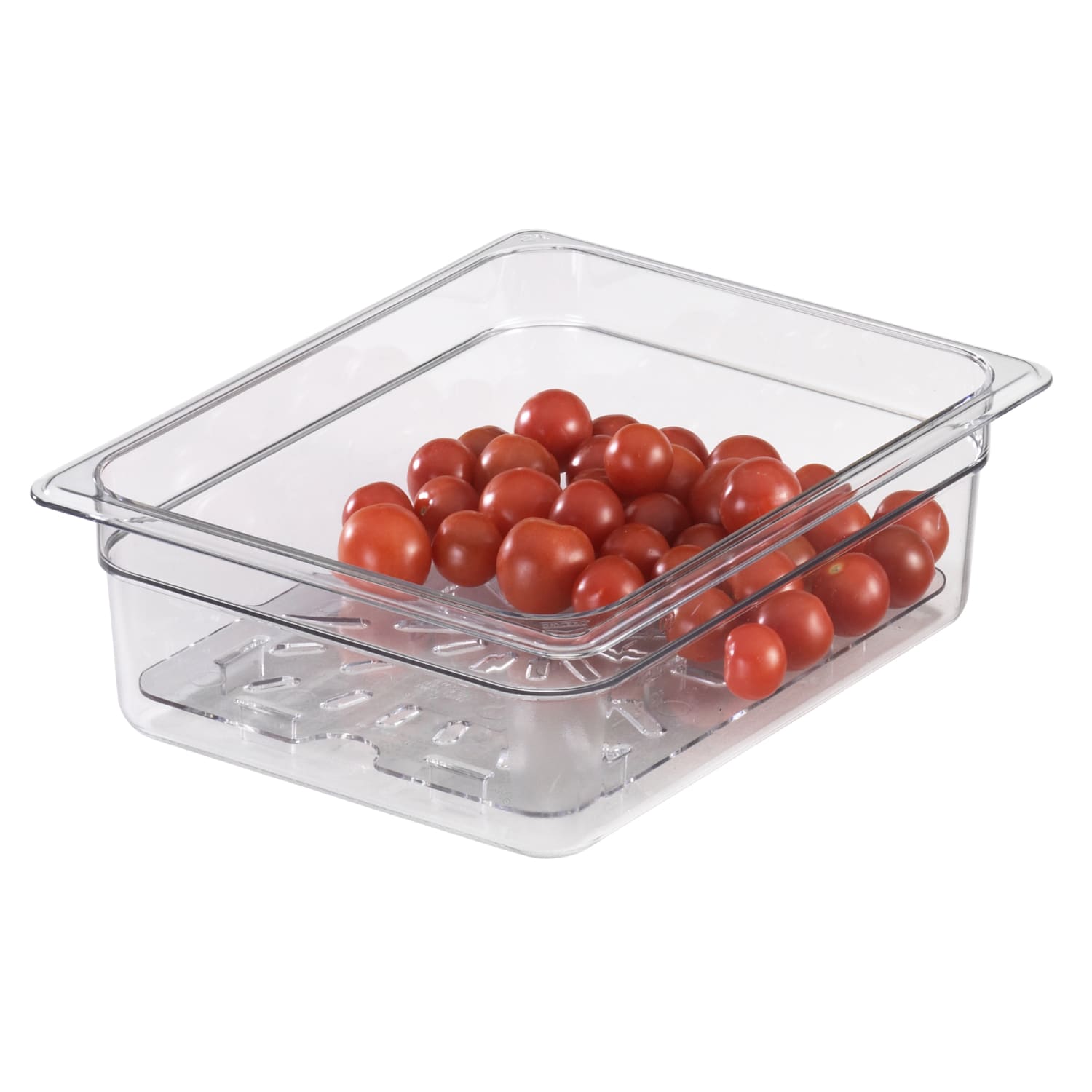 Cambro Camwear GN 1/2 Drain Shelves, 5/8inH x 10-3/8inW x 8inD, Clear, Pack Of 6 Shelves - Image 3