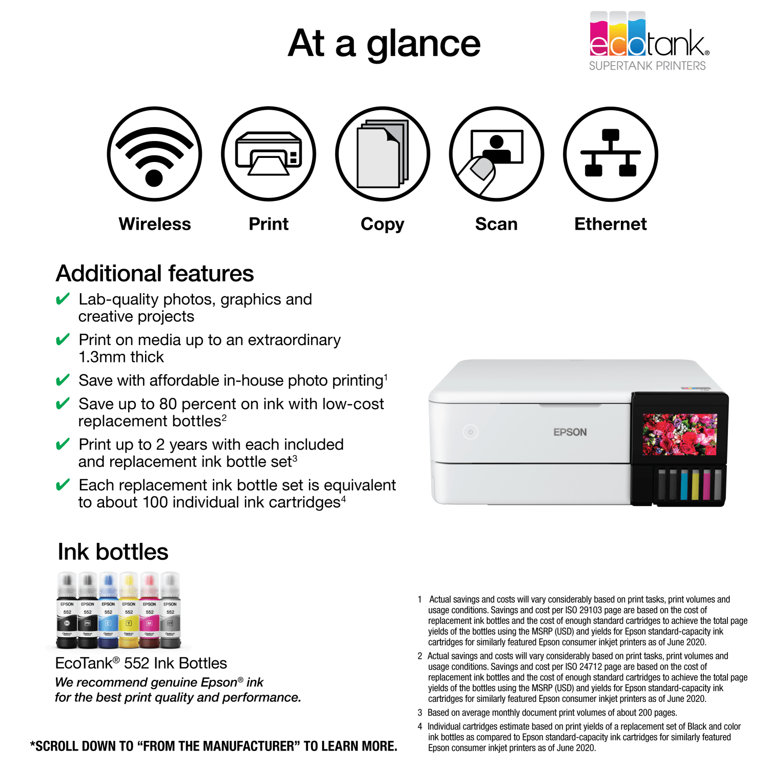 Epson ET-8500 Wireless All-In-One Color Inkjet Printer - Image 4