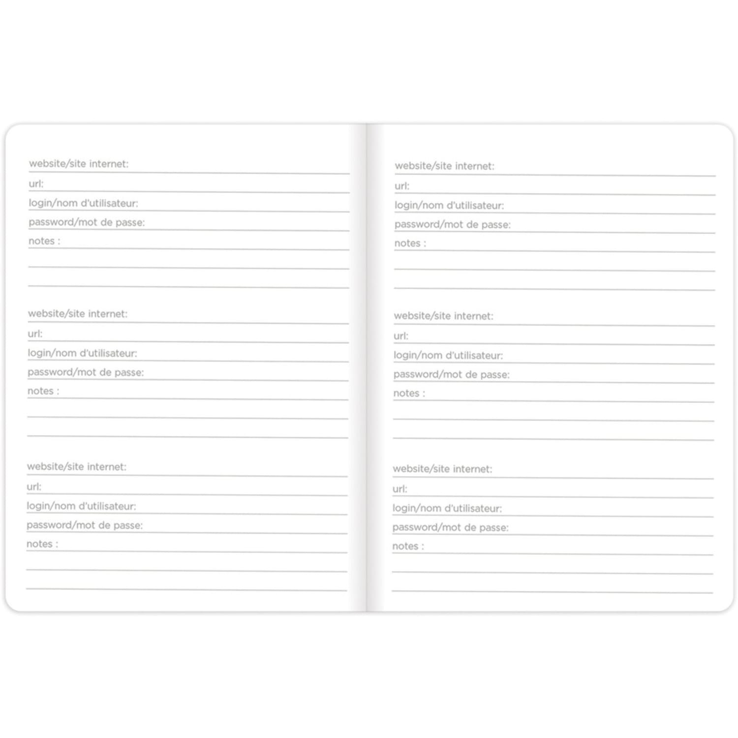 Rediform Password Notebook, 64 Pages, Black - Image 3
