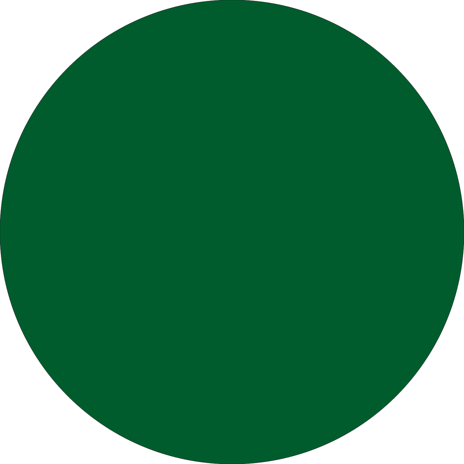 Tape Logic Removable Round Color Inventory Labels, DL613D, 2in, Green, Pack Of 500