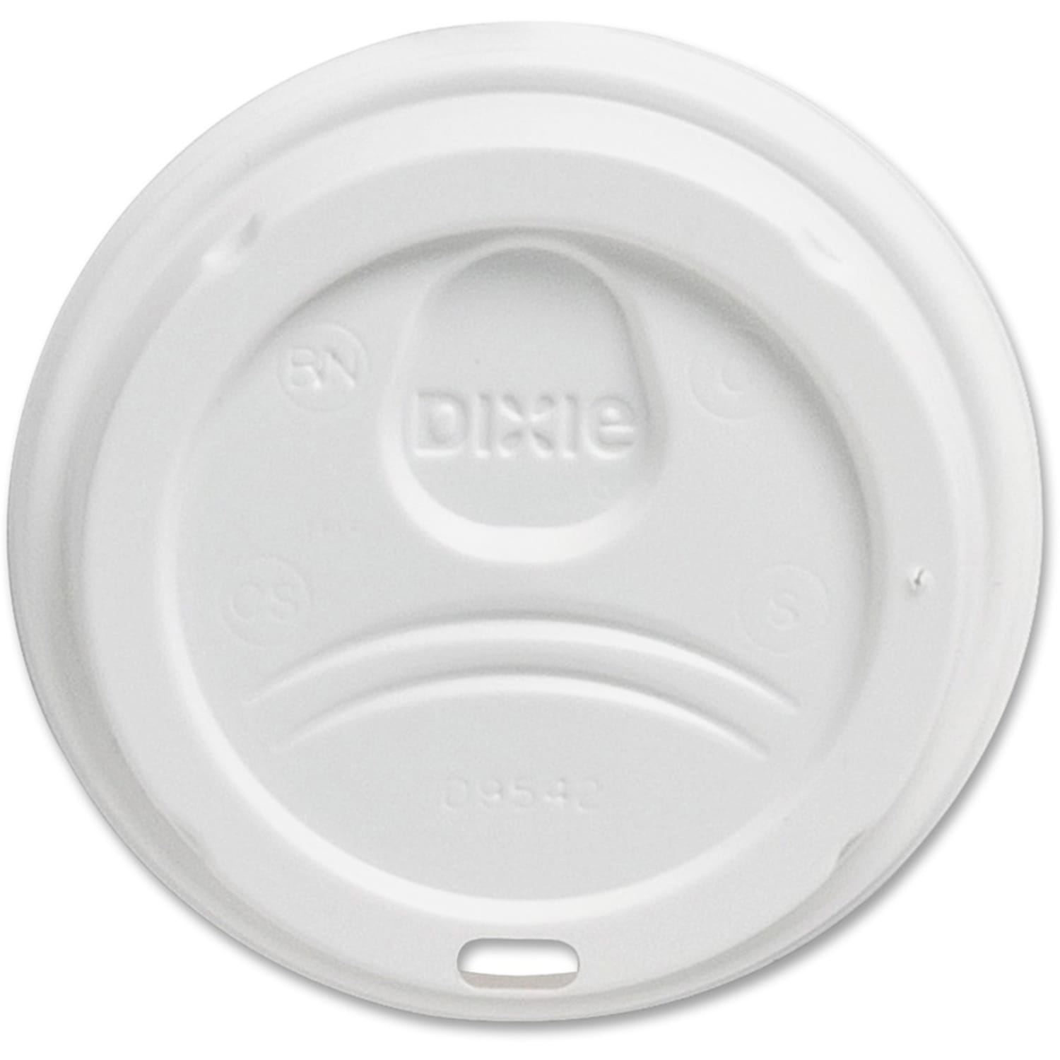 Dixie PerfecTouch Hot Cup Lids, For 10-, 12- And 16-Oz Cups, White, Pack Of 50 Lids - Image 5