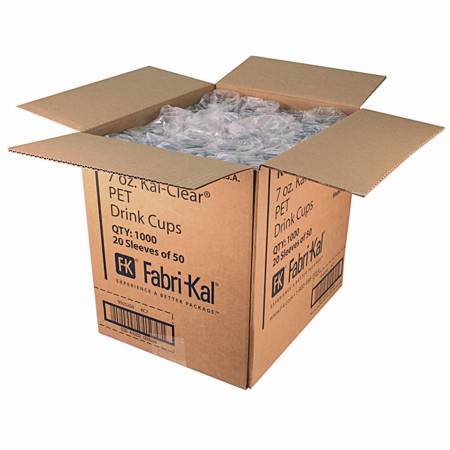 Fabri-Kal Kal-Clear PET Cold Drink Cups, 7 Oz, Clear, Carton Of 1,000 Cups - Image 5