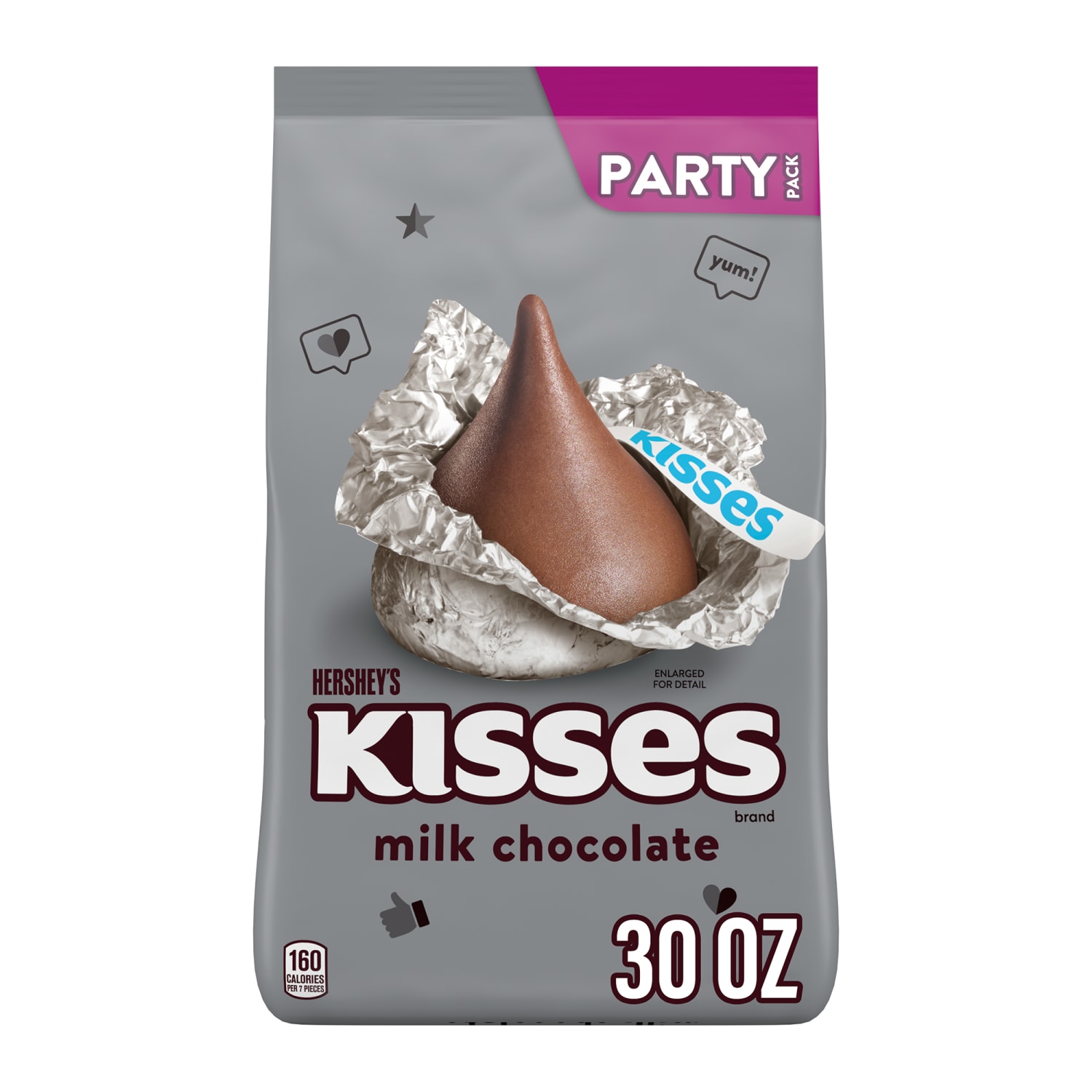 Hersheys Kisses Milk Chocolate Candy, 35.8 Oz Bag
