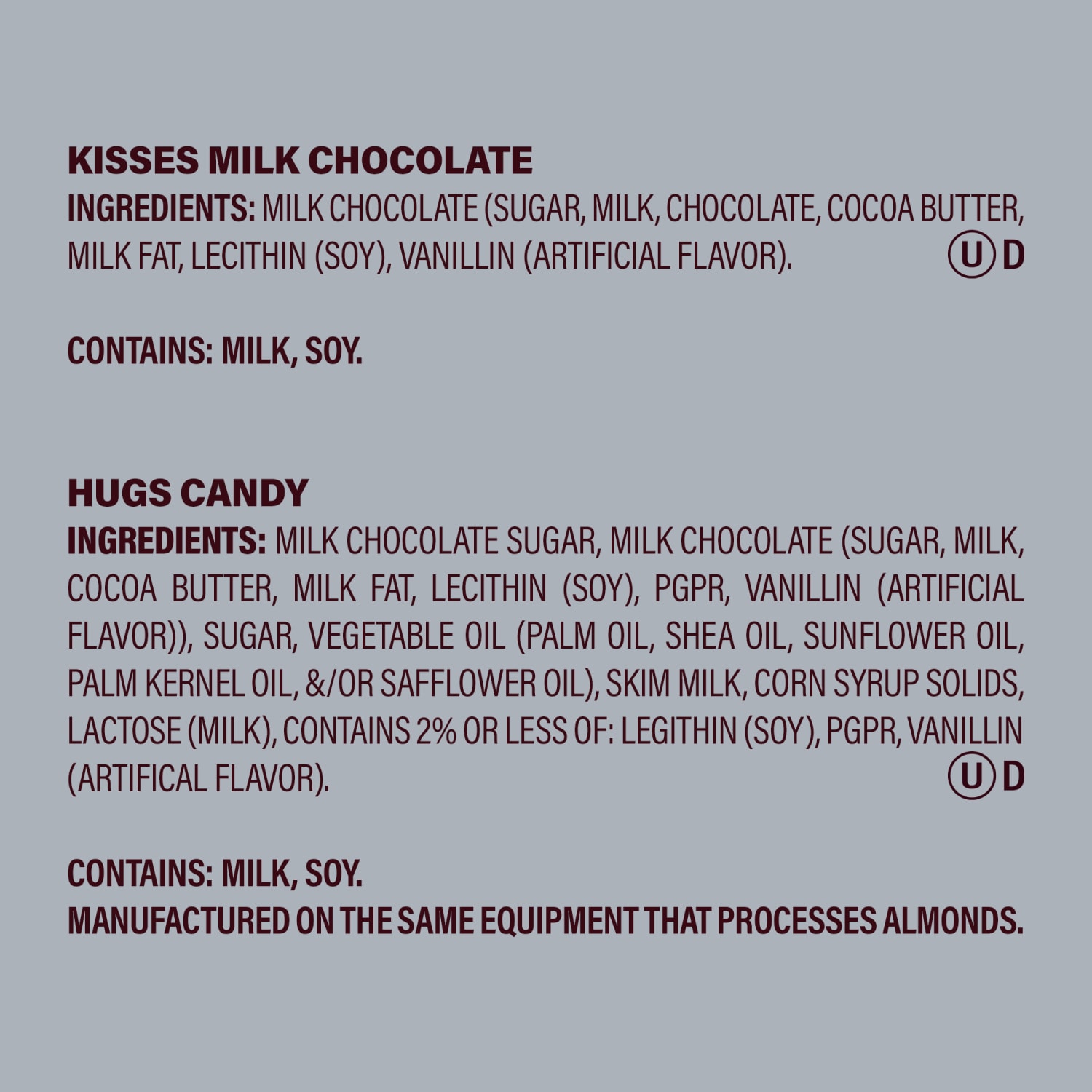 Hersheys Kisses and Hugs Chocolate Candy Assortment, 15.6 Oz, Pack Of 3 Bags - Image 5