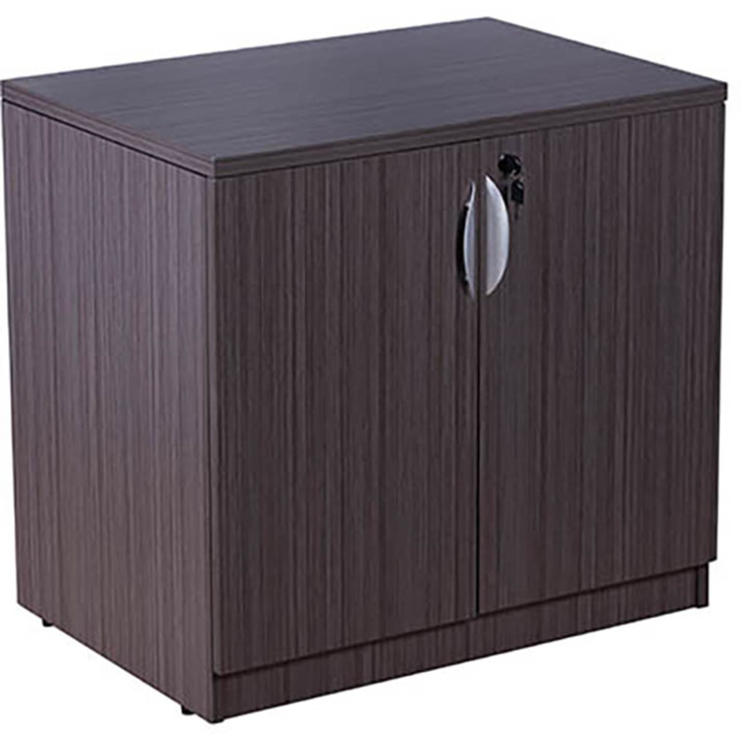 Boss Office Products 31inW Storage Cabinet, Driftwood
