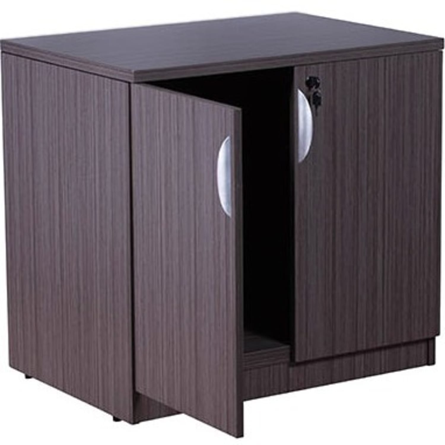 Boss Office Products 31inW Storage Cabinet, Driftwood - Image 4