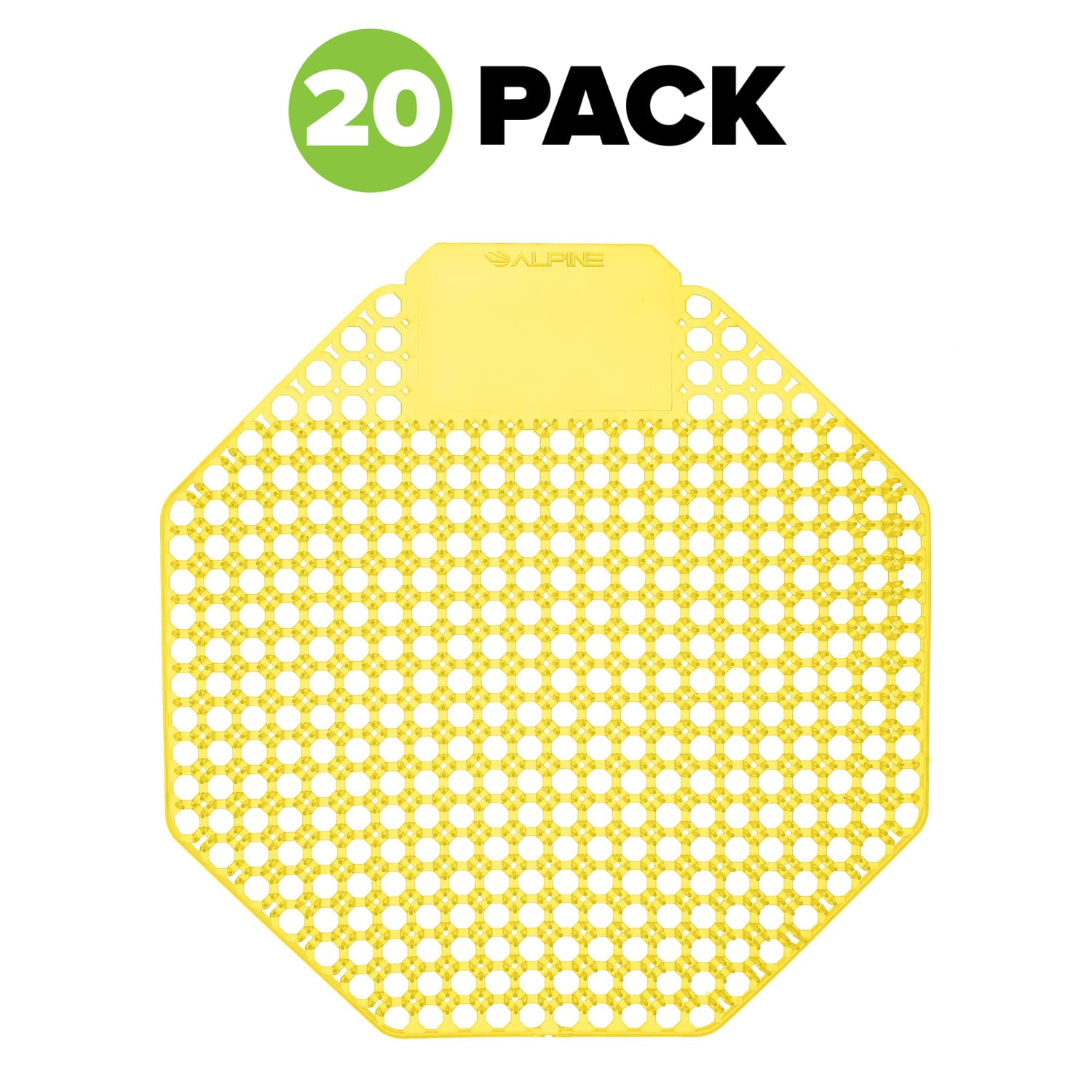 Alpine Urinal Screens, Mango Scent, 7-1/16in, Pack Of 20 Screens - Image 3