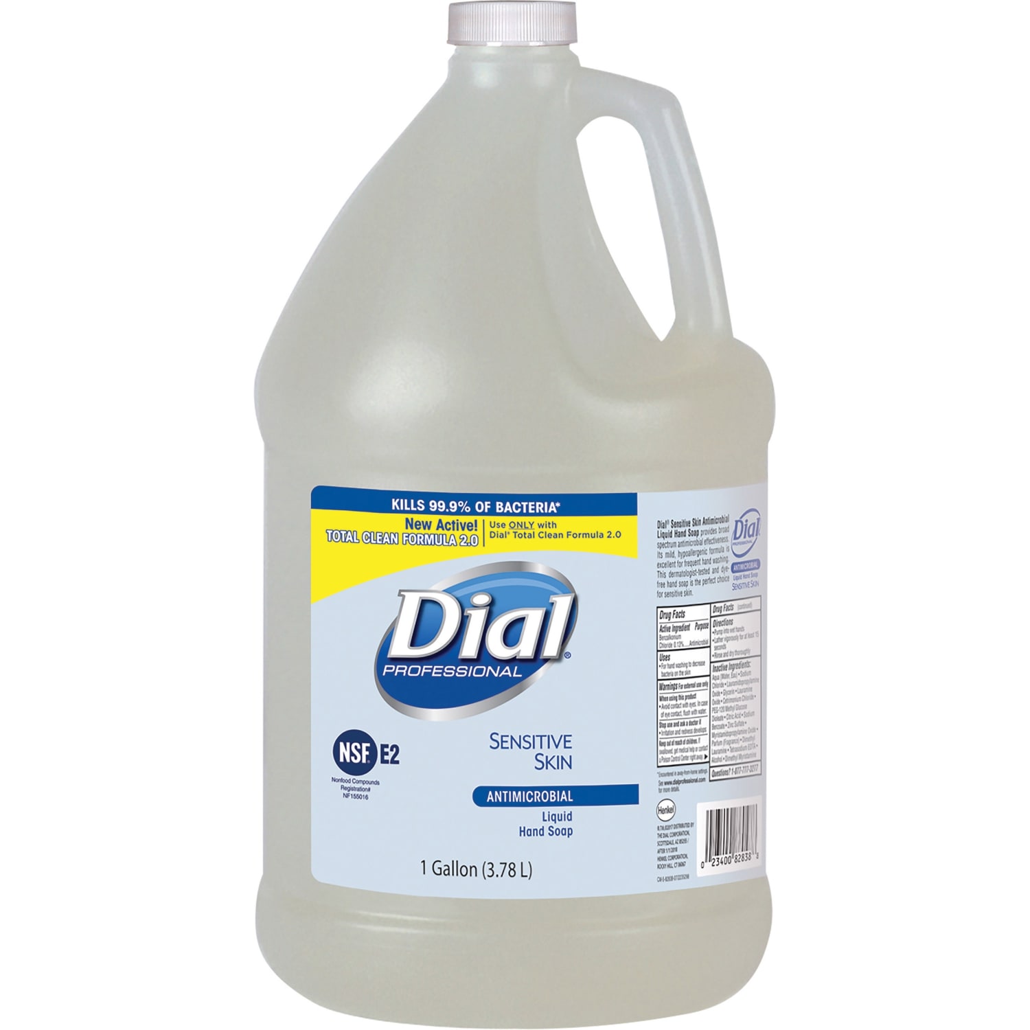 Dial Sensitive Skin Antimicrobial Liquid Soap Refill, 1 Gal. - Image 3
