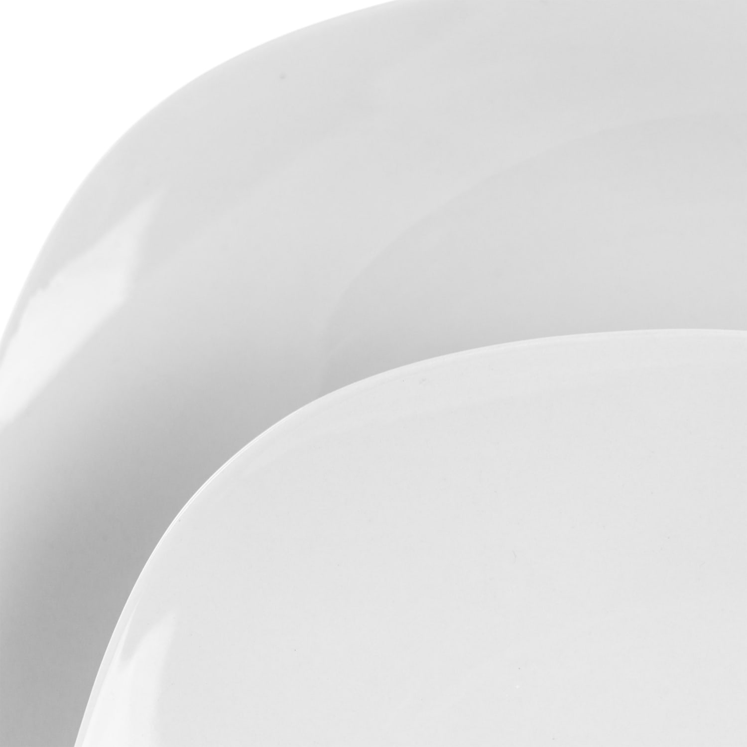 Gibson Home Zen Cafe 16-Piece Square Dinnerware Set, White - Image 5
