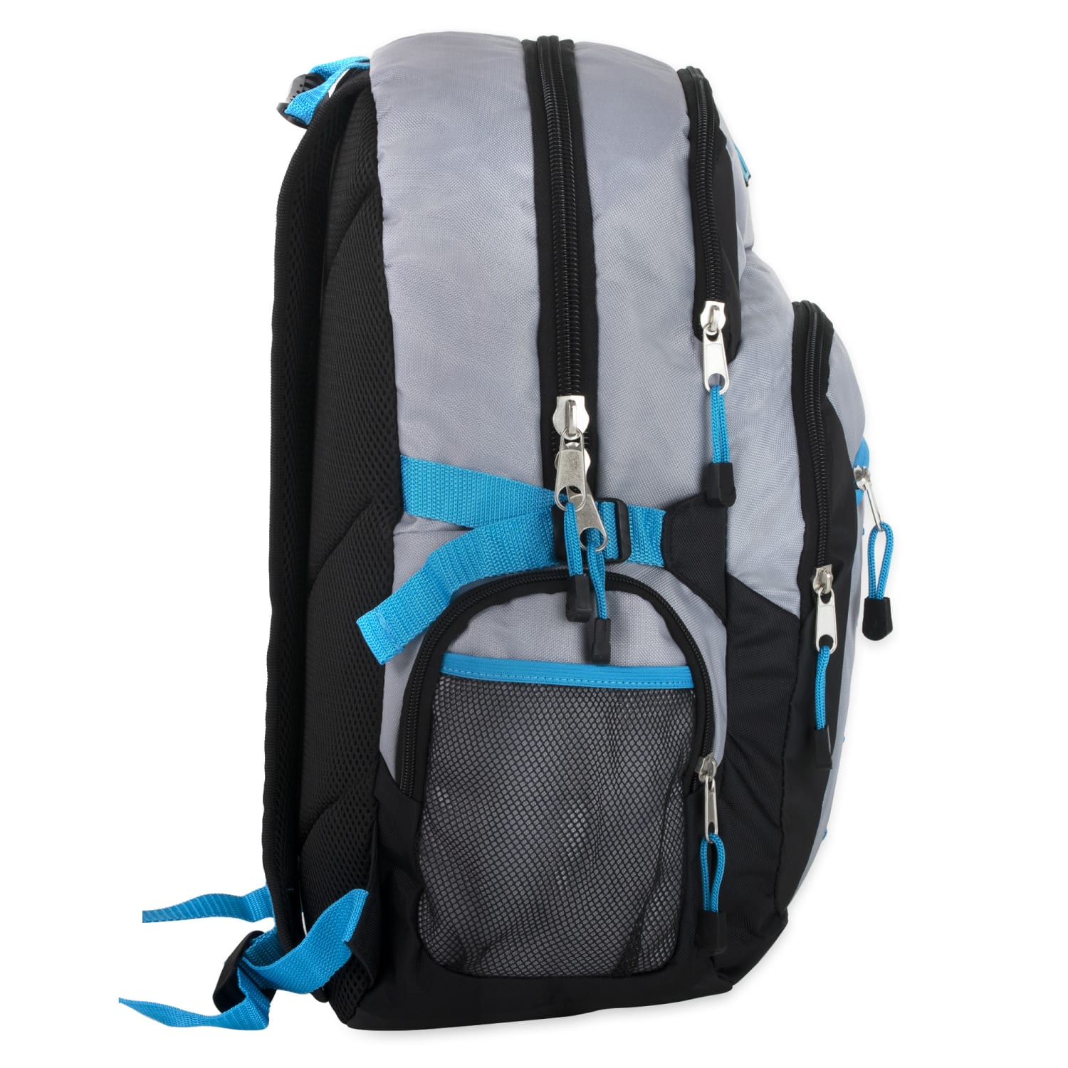 Mountain Edge Multi-Pocket Daisy Chain Backpack With 17in Laptop Sleeve, Gray - Image 5