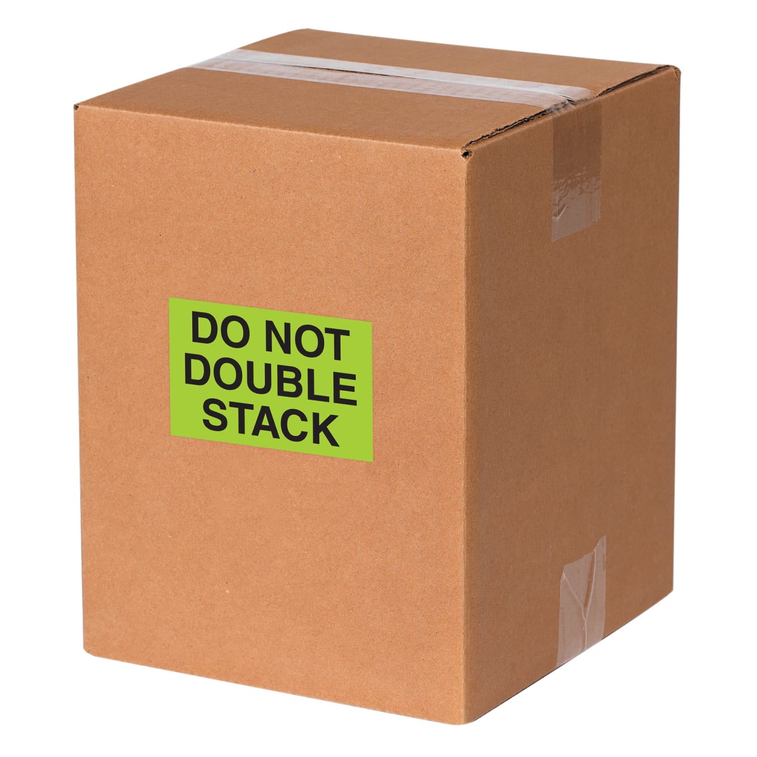 Tape Logic Preprinted Shipping Labels, DL1097, Do Not Double Stack, Rectangle, 2in x 3in, Fluorescent Green, Roll Of 500 - Image 3