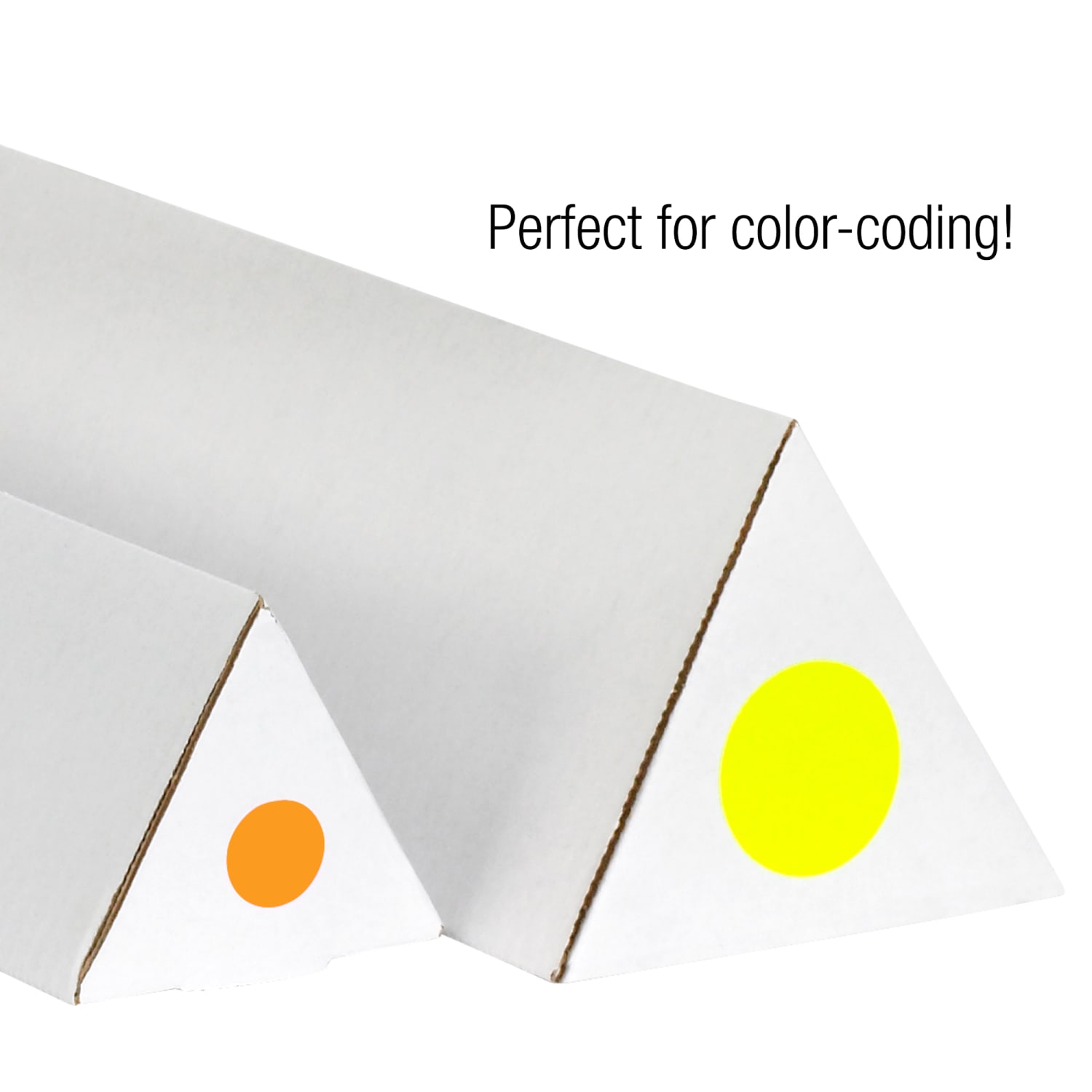 Tape Logic Removable Round Color Inventory Labels, DL614L, 3in, Fluorescent Bright Yellow, Pack Of 500 - Image 5