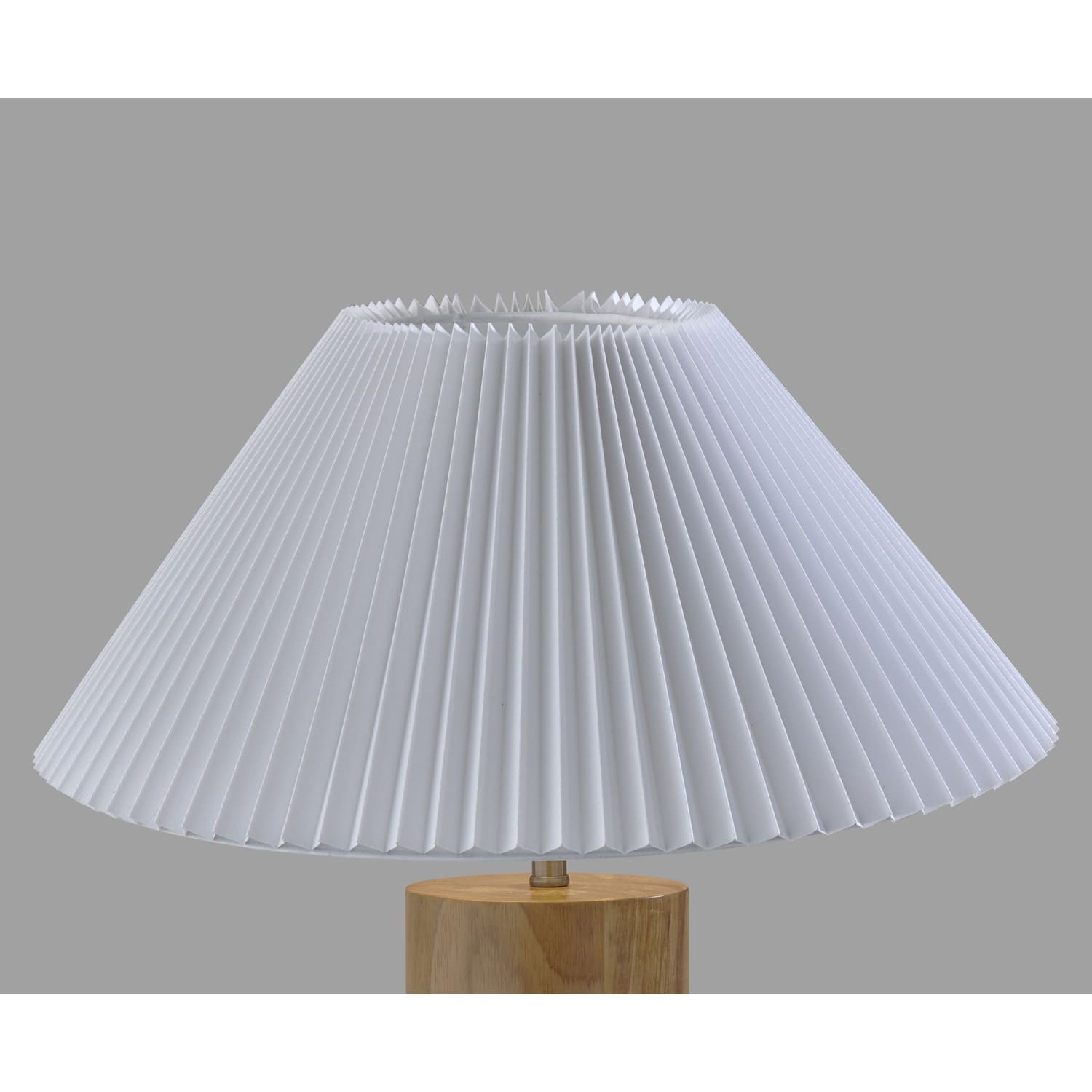Adesso Marta Table Lamp, 25-1/2inH, White Shade/Natural Base - Image 5