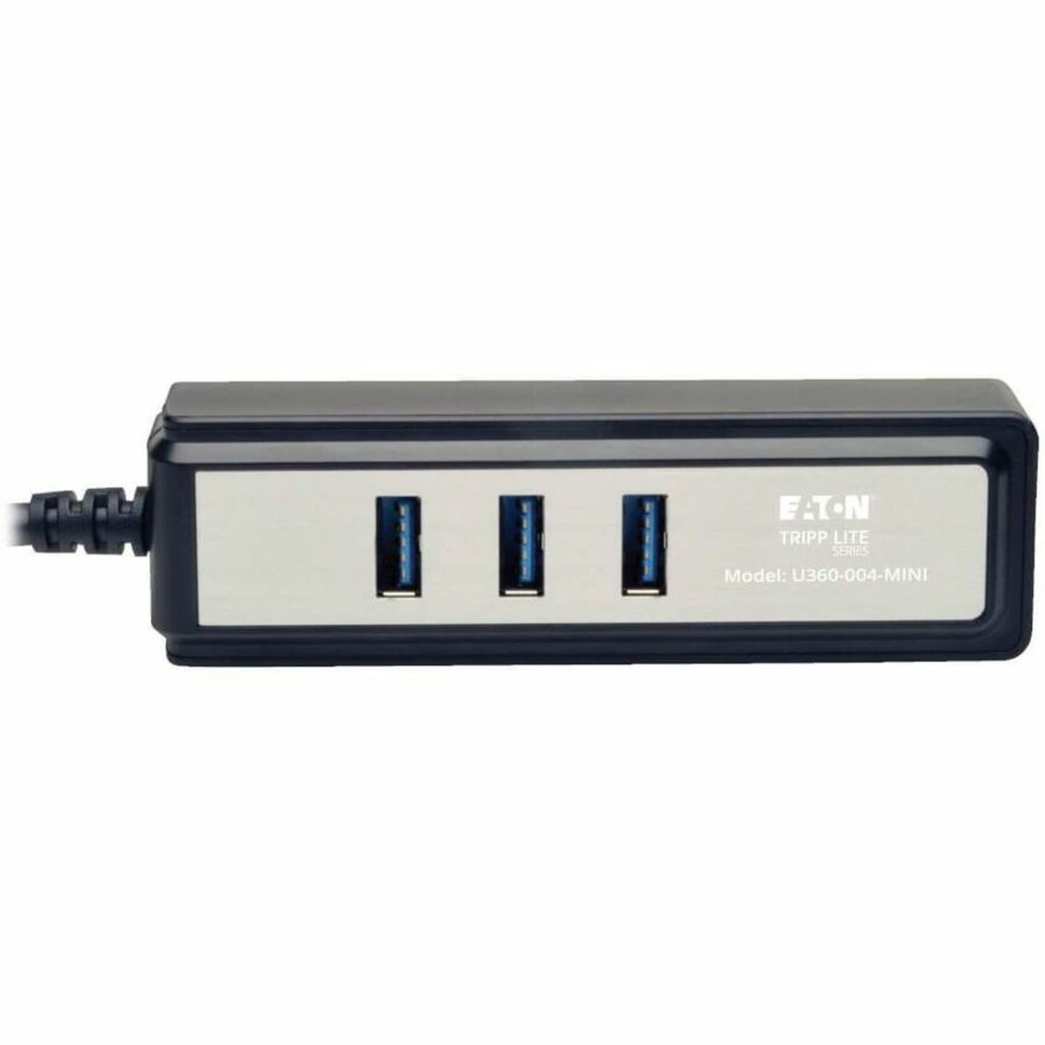 Tripp Lite Portable 4-Port USB 3.0 SuperSpeed Mini Hub with Built In Cable - Hub - 4 x SuperSpeed USB 3.0 - desktop - Image 3