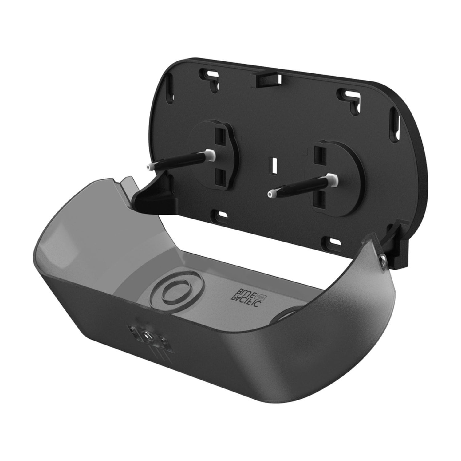 Pacific Blue Ultra Coreless Toilet Paper Dispenser, 2-Roll, Smoke, 7inH x 4.35inD x 15inW, 1 Dispenser - Image 6
