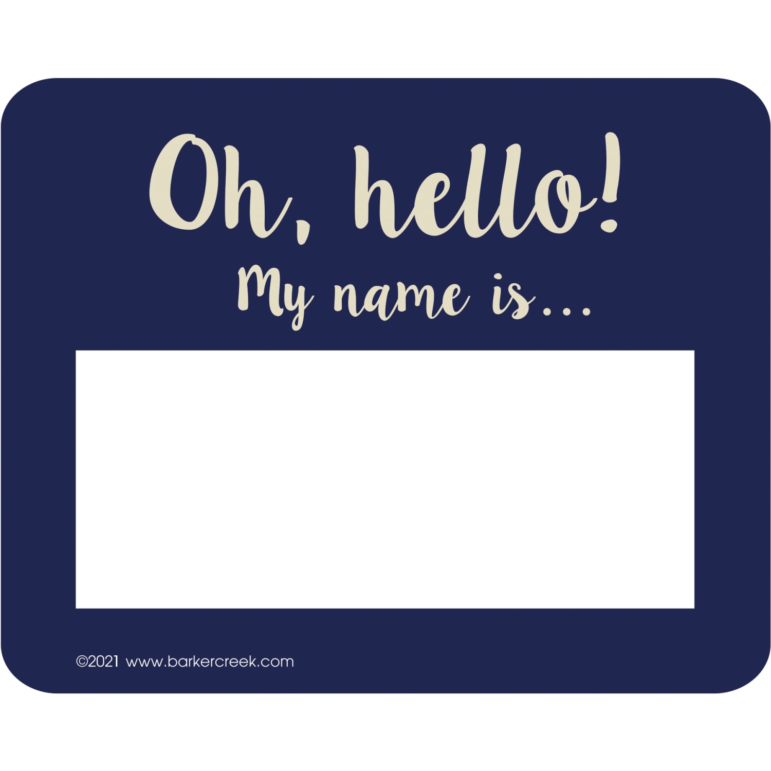 Barker Creek Self-Adhesive Name Tags, 2-3/4in x 3-1/2in, Oh Hello!, 45 Name Tags Per Pack, Case Of 2 Packs - Image 4