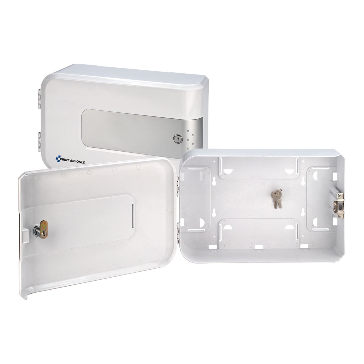 First Aid Only Smart Compliance Complete Empty Lockable First Aid Cabinet, 9-3/4inH x 15-1/2inW x 5-1/4inD, White - Image 5