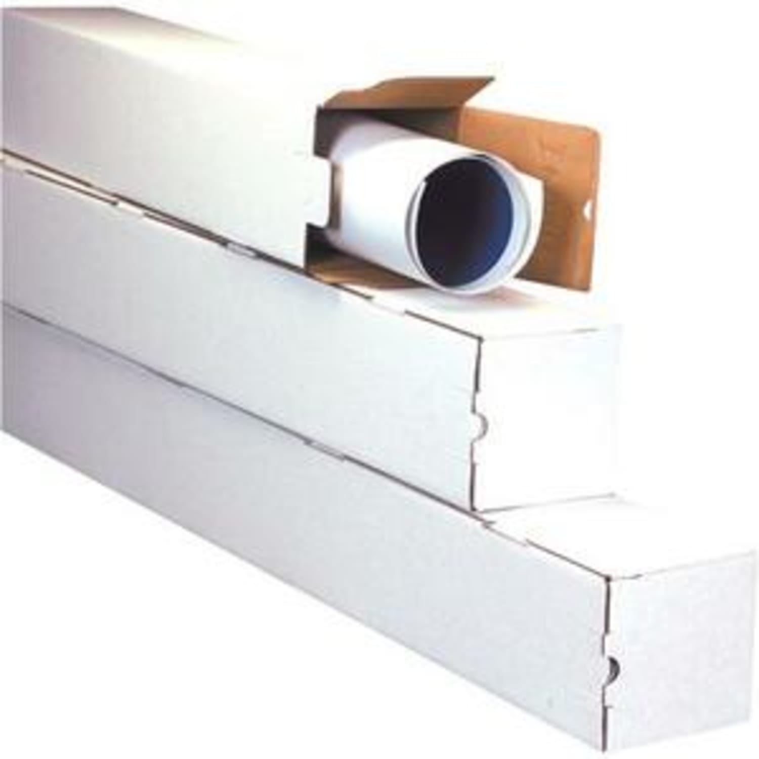 Partners Brand White Square Mailing Tubes, 3in x 3in x 37in, Pack Of 25 - Image 3