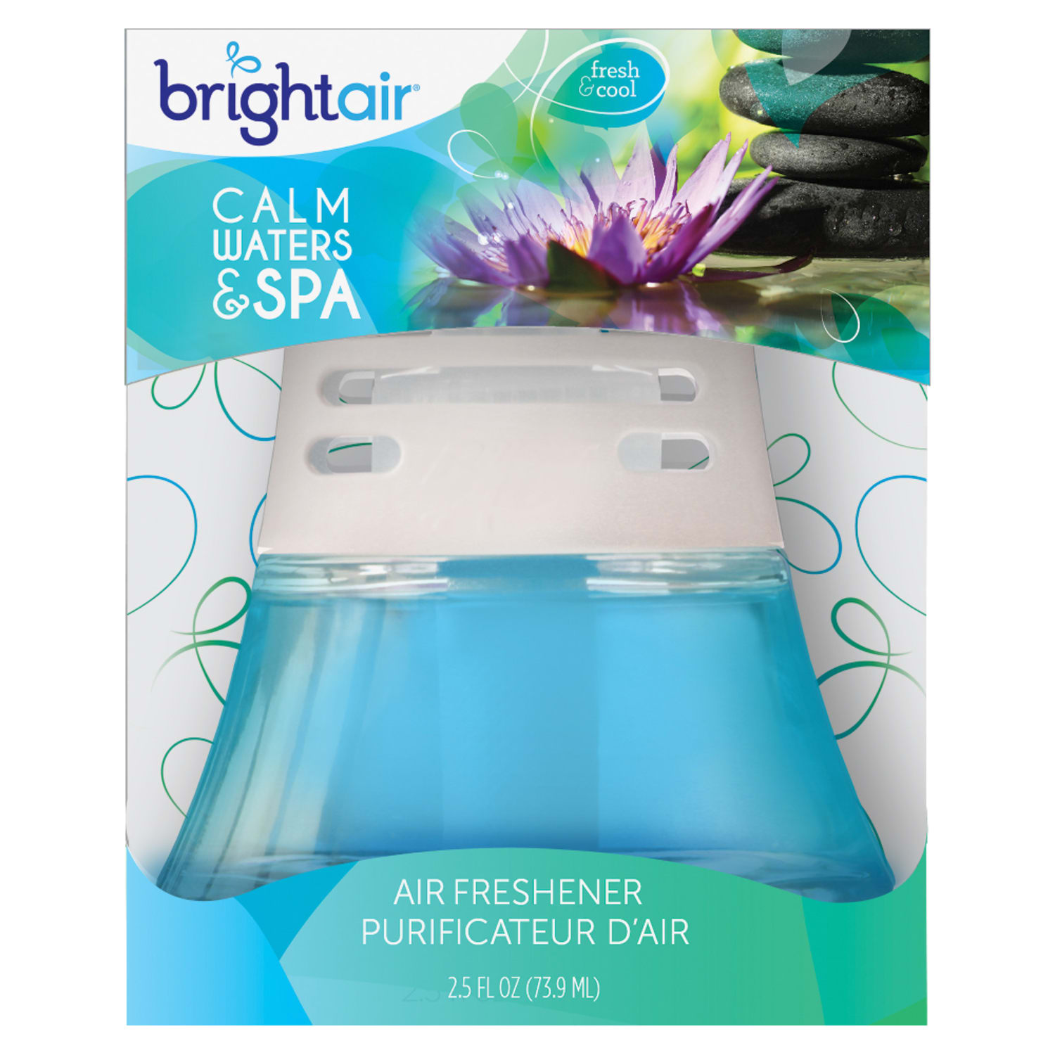 Bright Air Scented Oil Air Fresheners, Calm Waters/Spa Scent, 2.5 Oz, Blue, Pack Of 6 - Image 3