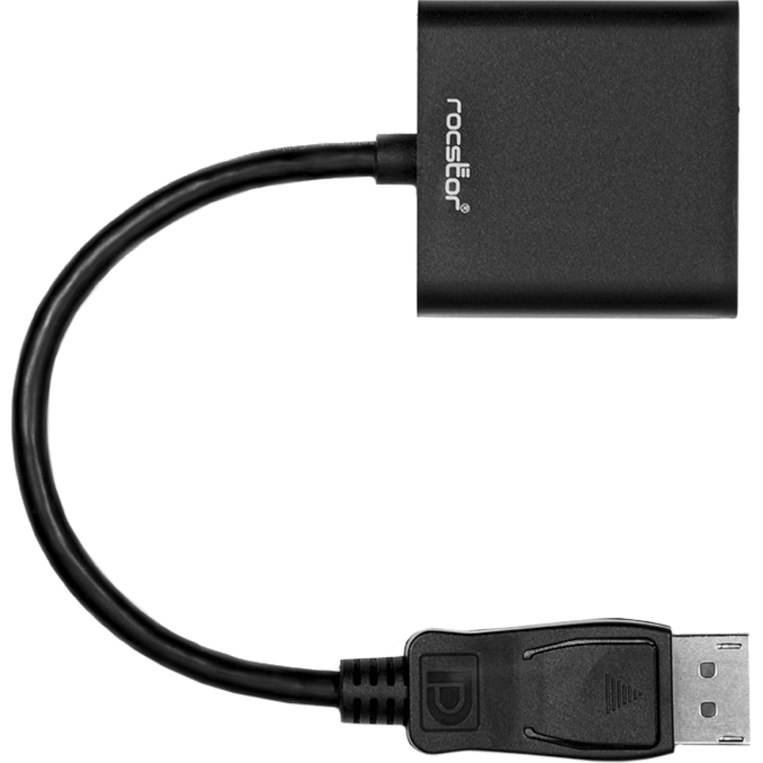 Rocstor DisplayPort to DVI Adapter - 7.90in DisplayPort/DVI Video Cable for Audio/Video Device - First End: 1 x 20-pin DisplayPort 1.1a Digital Audio/Video - Male - Second End: 1 x 29-pin DVI-D Digital Video - Female - Black - Image 4