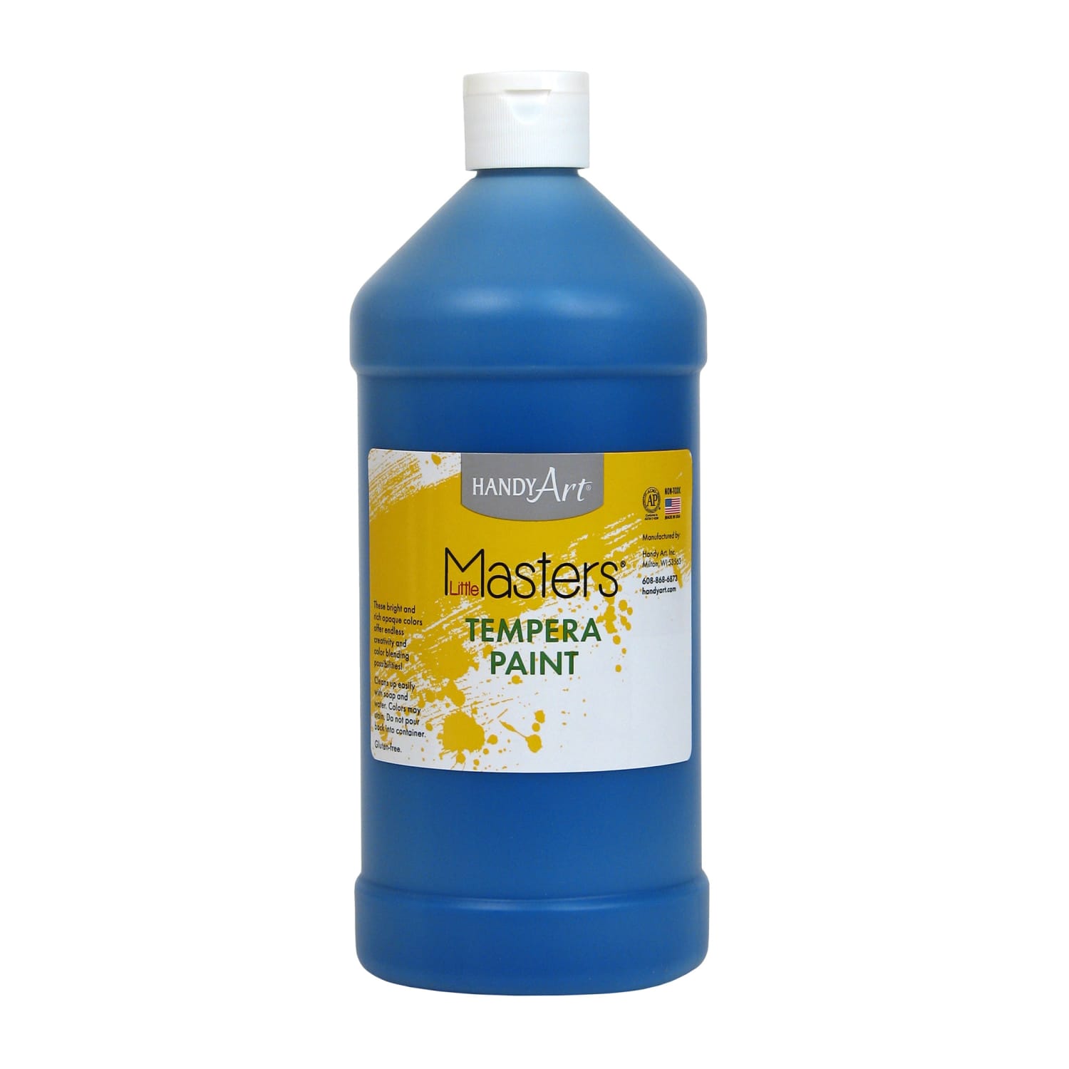 Handy Art Little Masters Tempera Paints, 32 Oz, Blue, Pack Of 6 Paints - Image 3